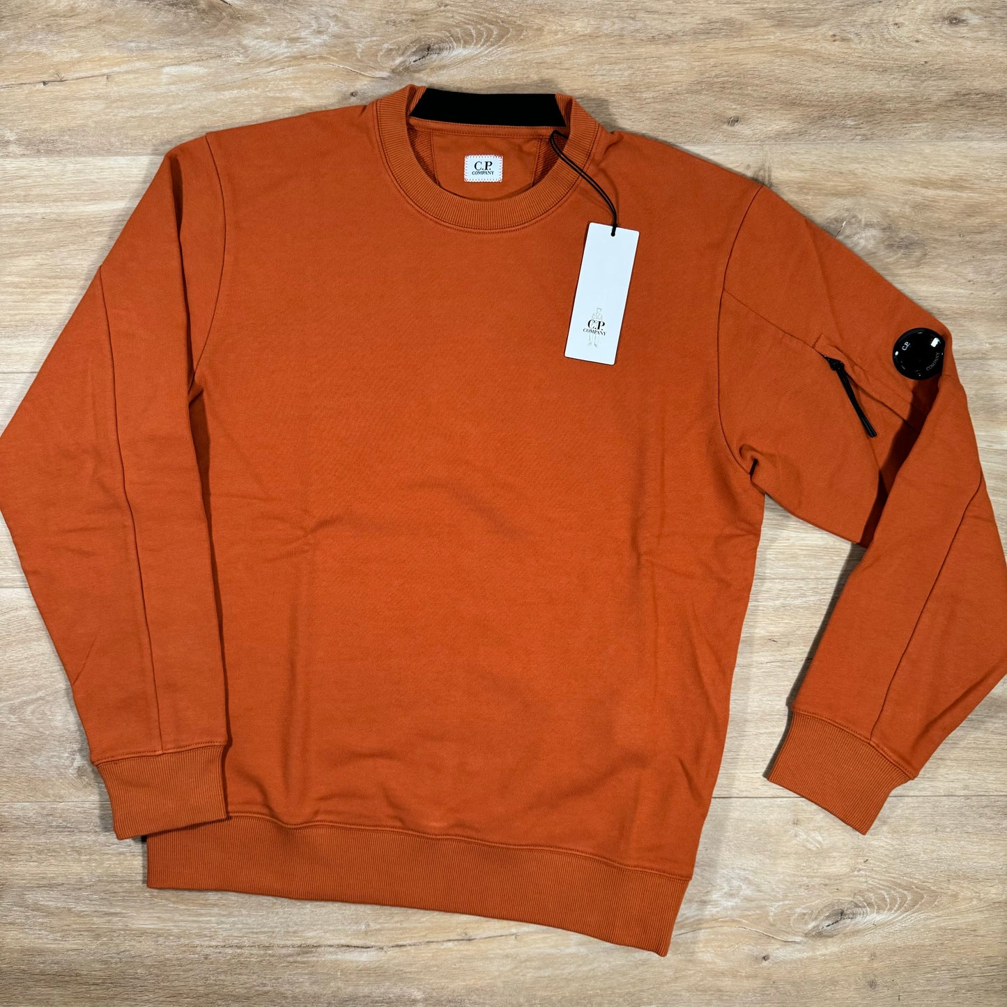 C.P. Company Diagonal Raised Lens Sweatshirt in Bombay Brown