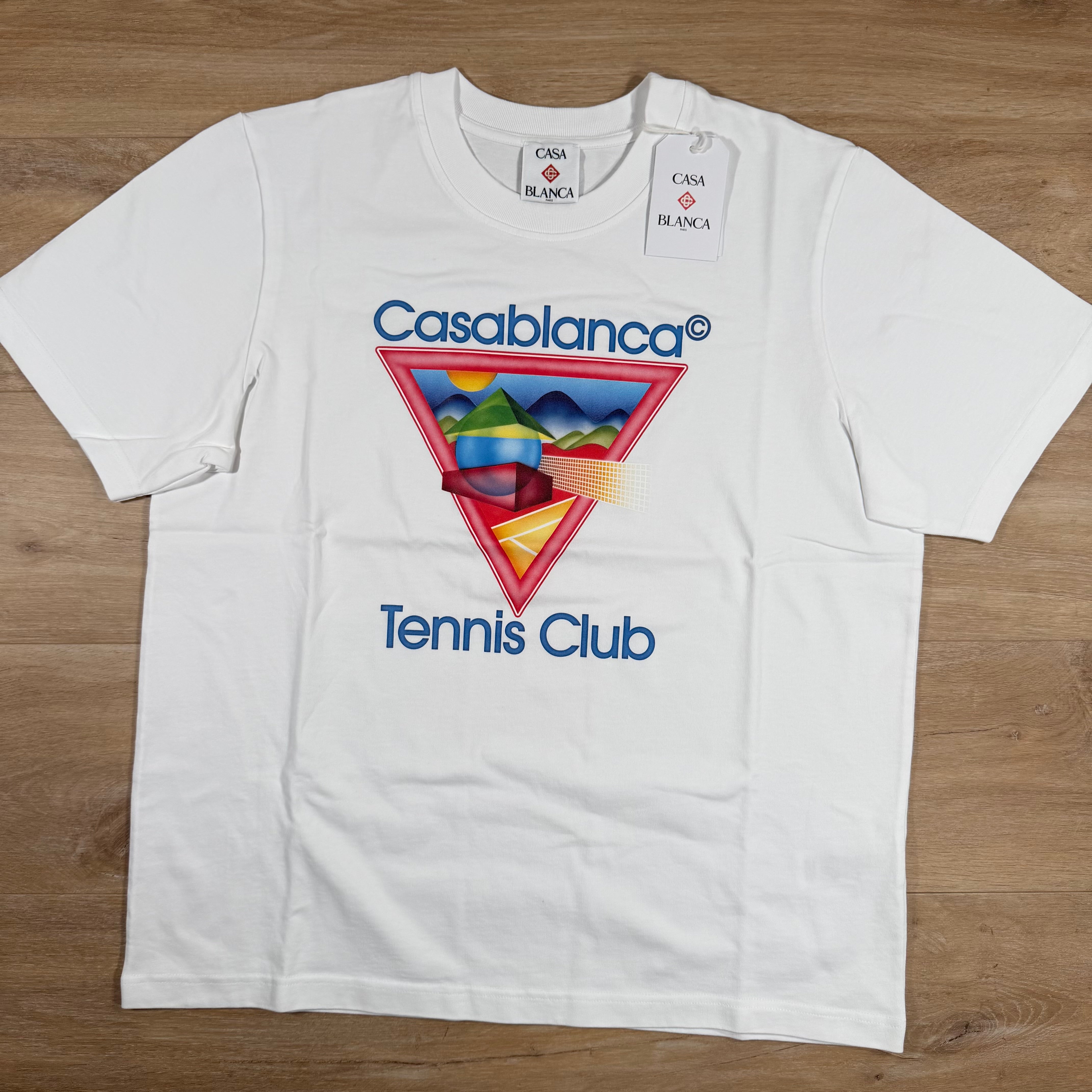 Casablanca Tennis Club Icon T-Shirt in White – Label Menswear
