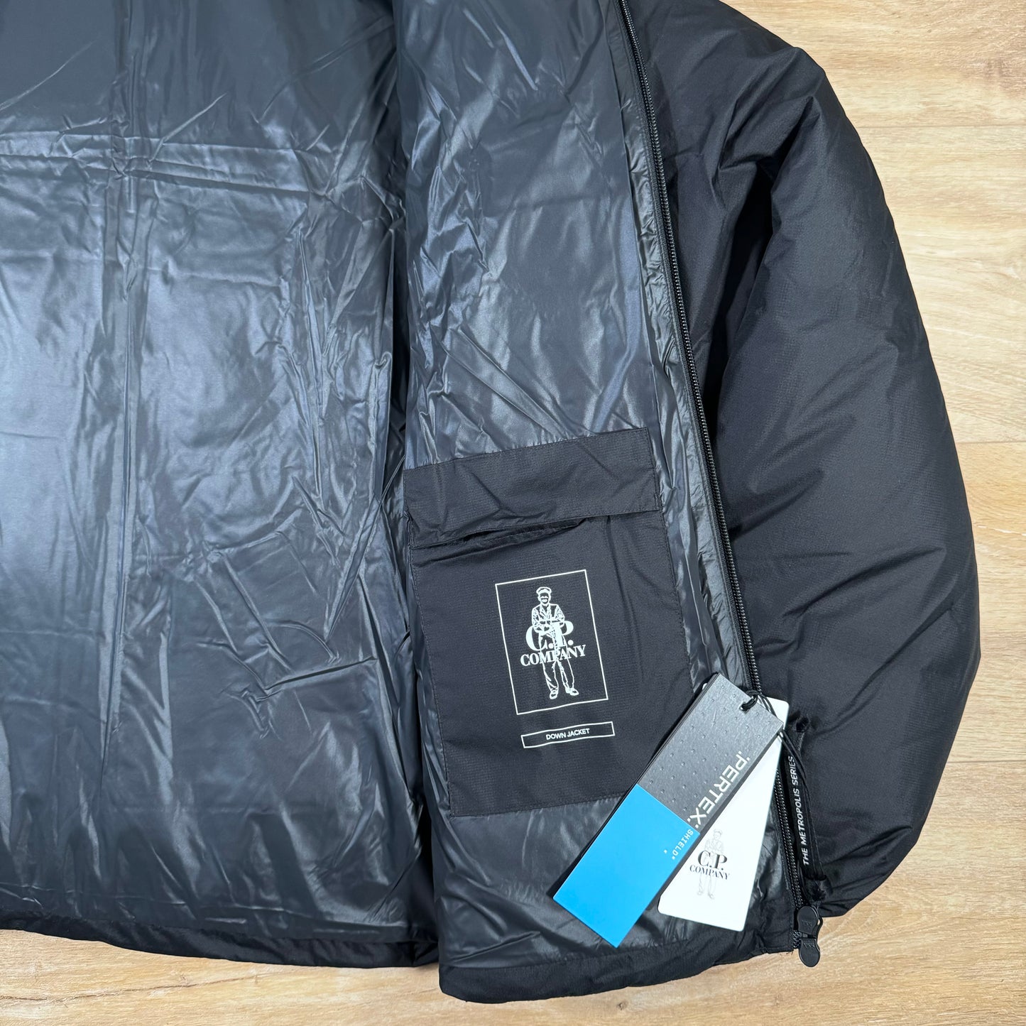 C.P. Company Metropolis Pertex Down Jacket in Black
