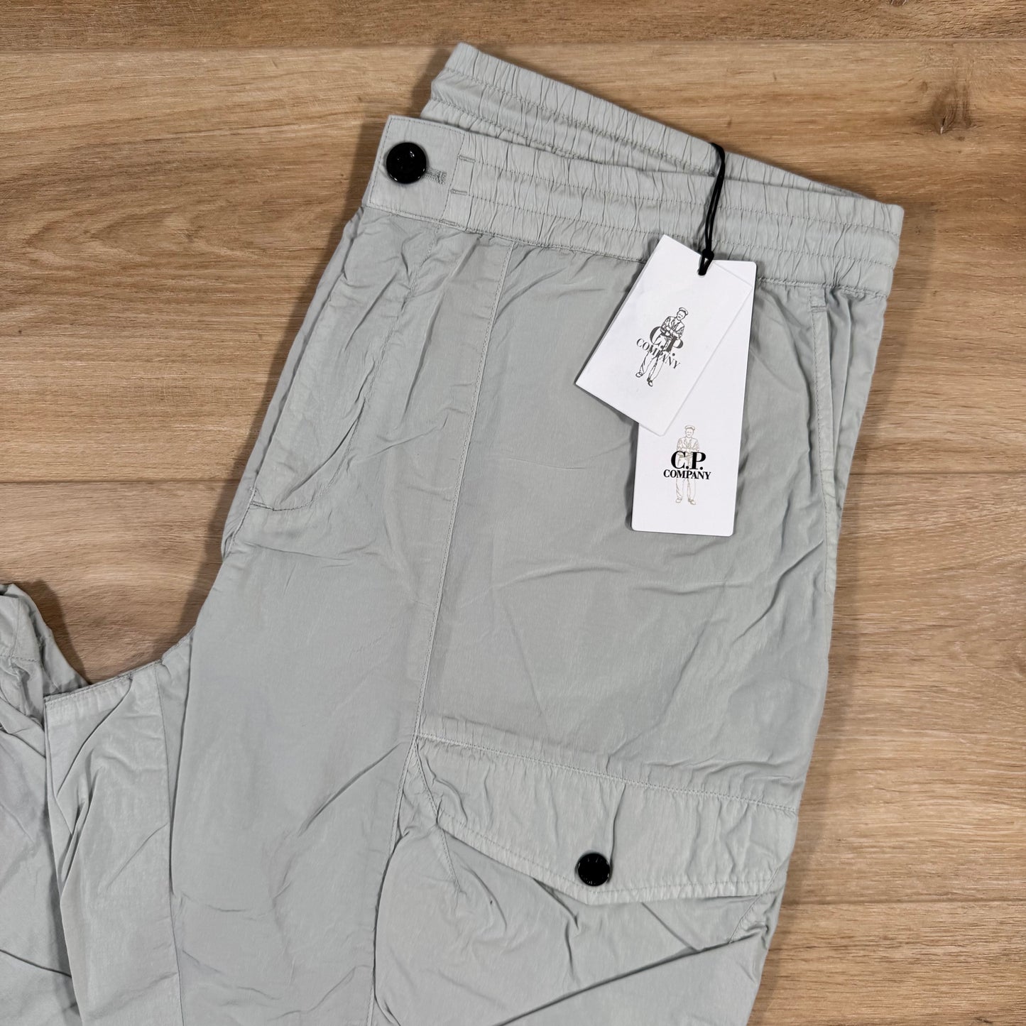 C.P. Company Chrome-R Cargo Lens Pants in Blue Fox - Grey