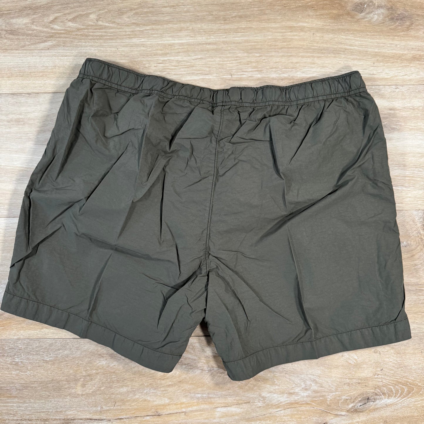 C.P. Company Flatt Nylon Logo Swim Shorts in Ivy Green