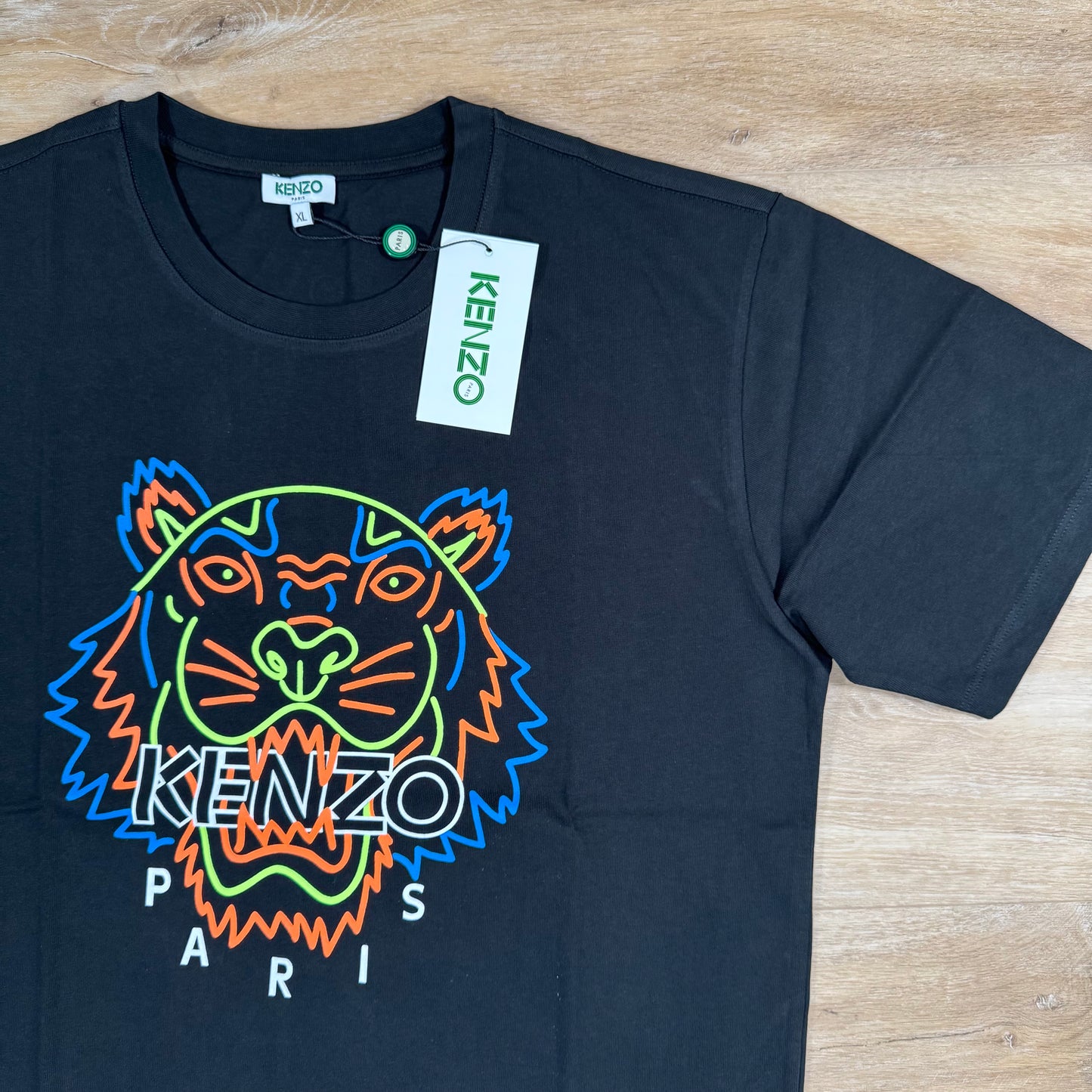 Kenzo Tiger Print T-Shirt in Black