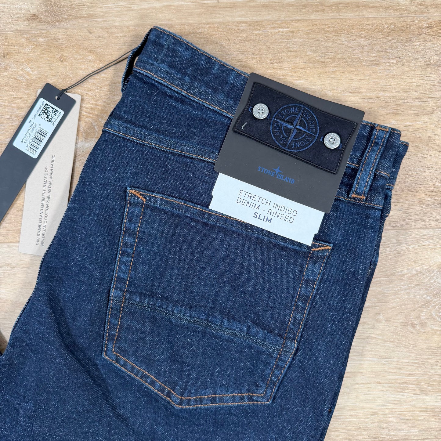 Stone Island Stretch Indigo Denim Jeans - Slim