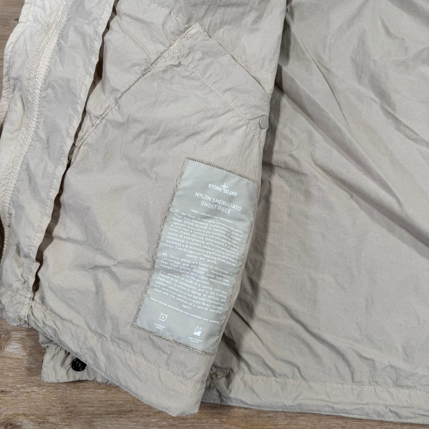 Stone Island Nylon Smerigliato Ghost Jacket in Beige