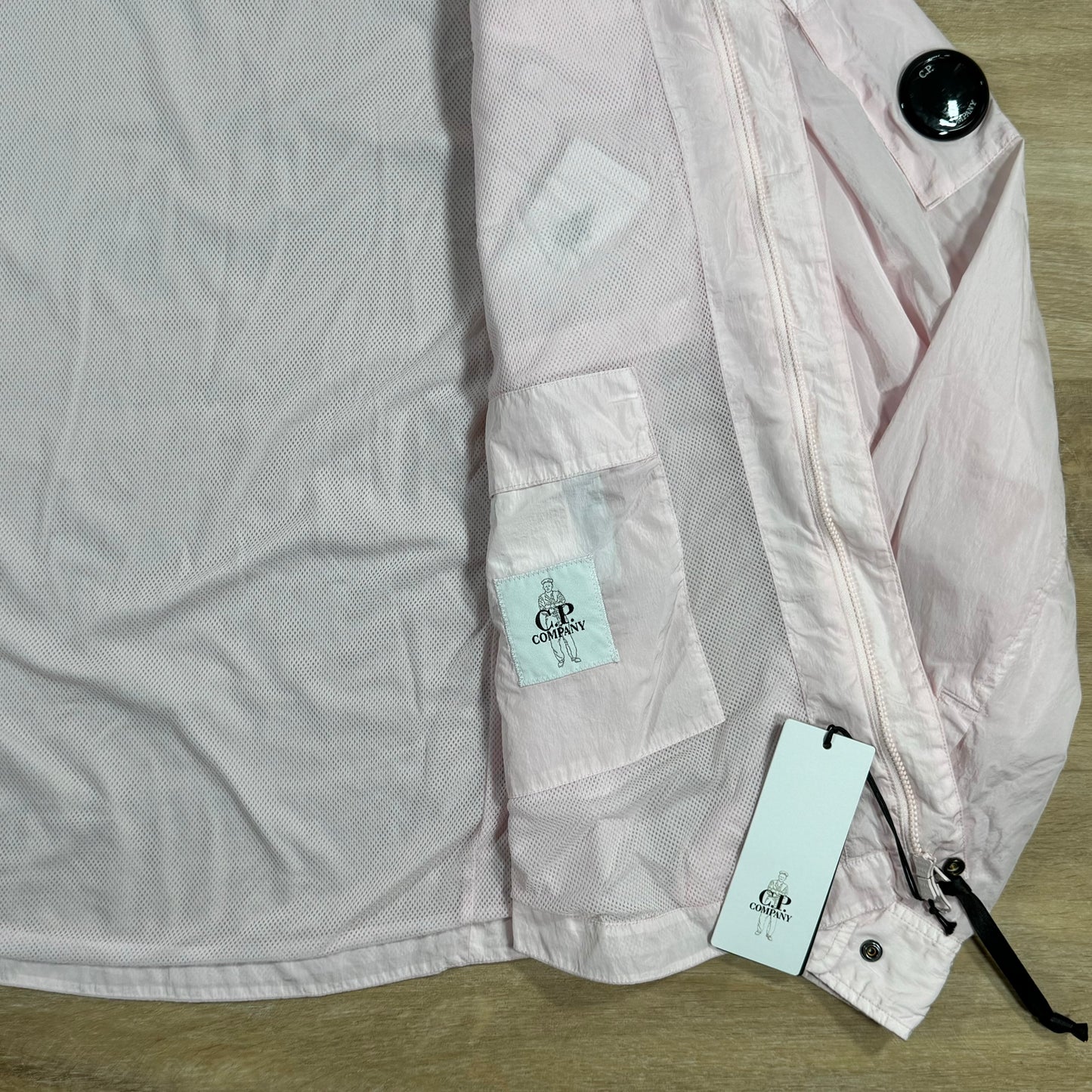 C.P. Company Chrome Lens Overshirt in Heavenly Pink