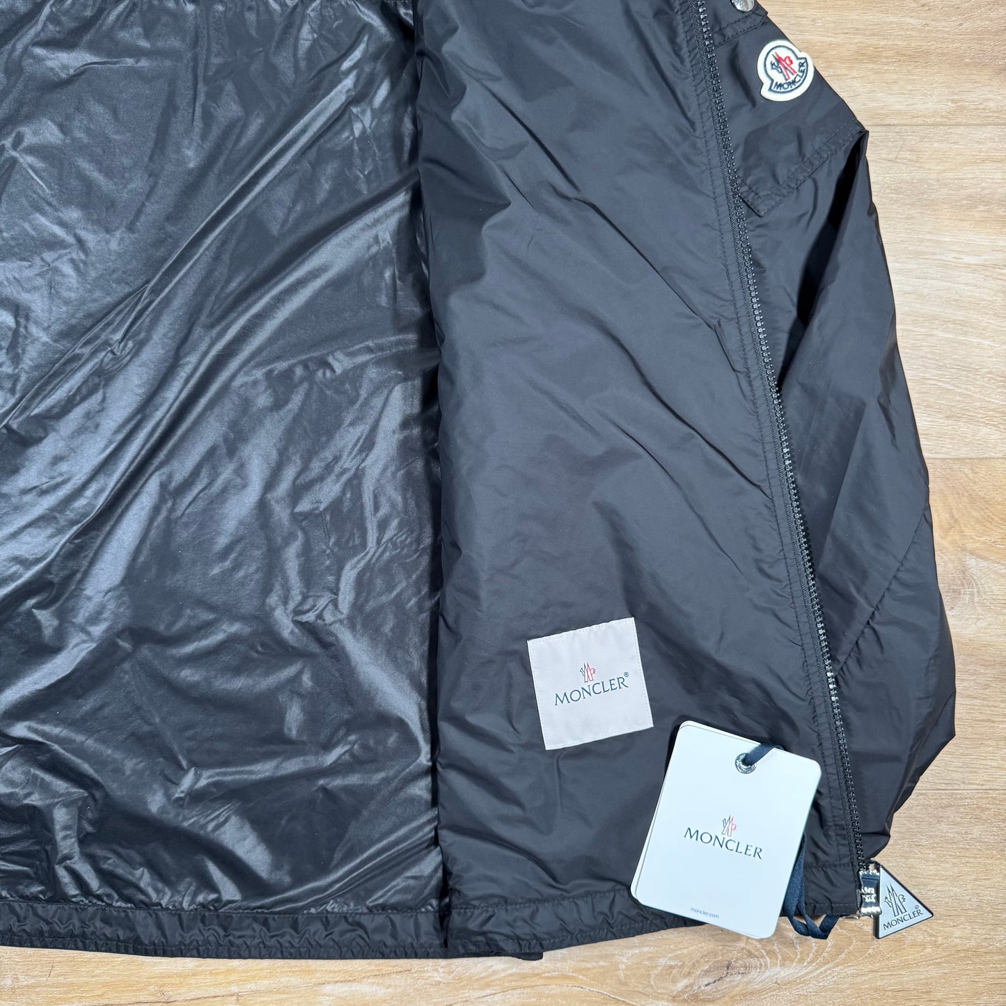 Moncler Etiache Hooded Rain Jacket in Black