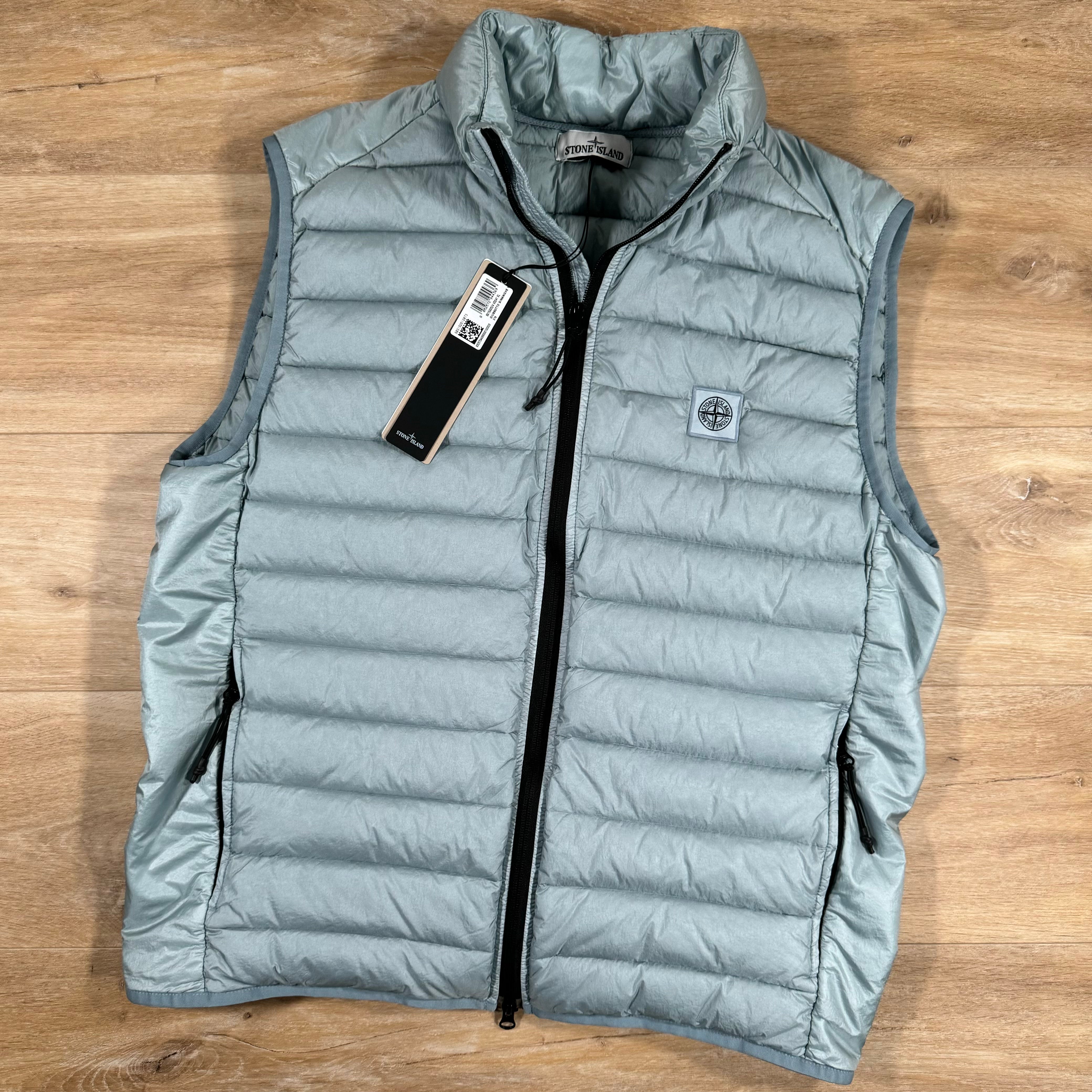 Stone island hot sale blue gilet