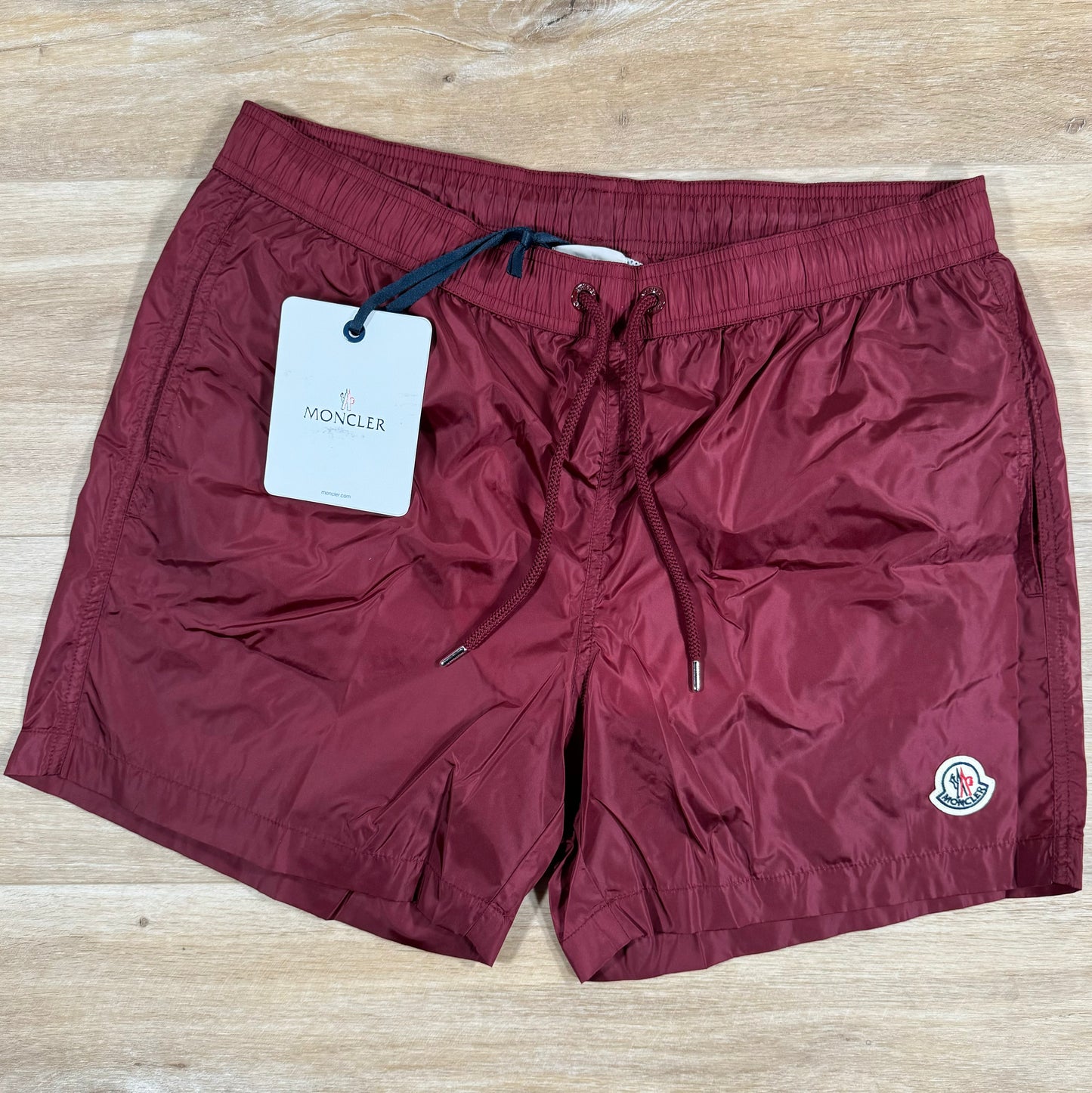 Moncler Swim Shorts in Burgundy
