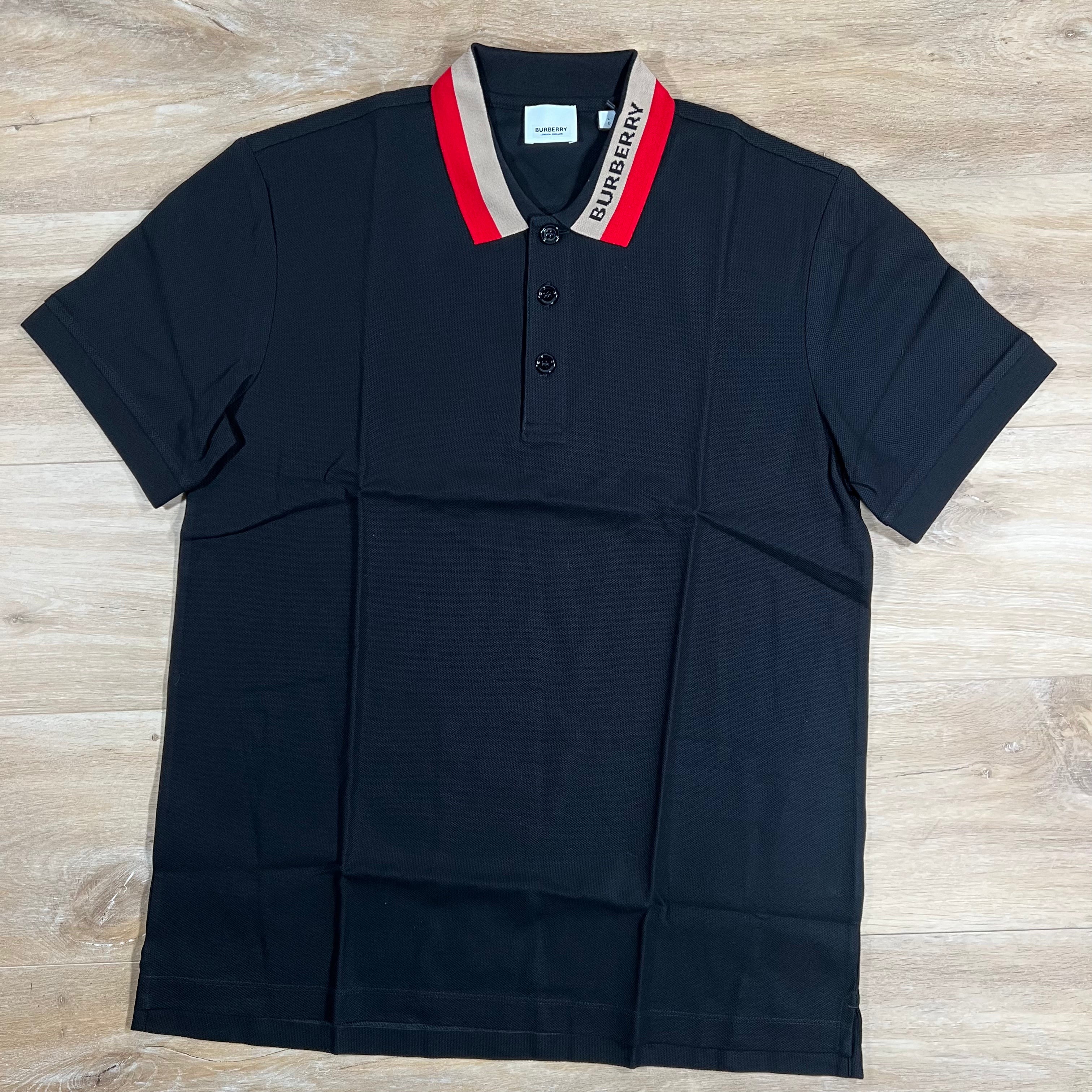 Burberry Edney Polo Shirt in Black LABEL MENSWEAR