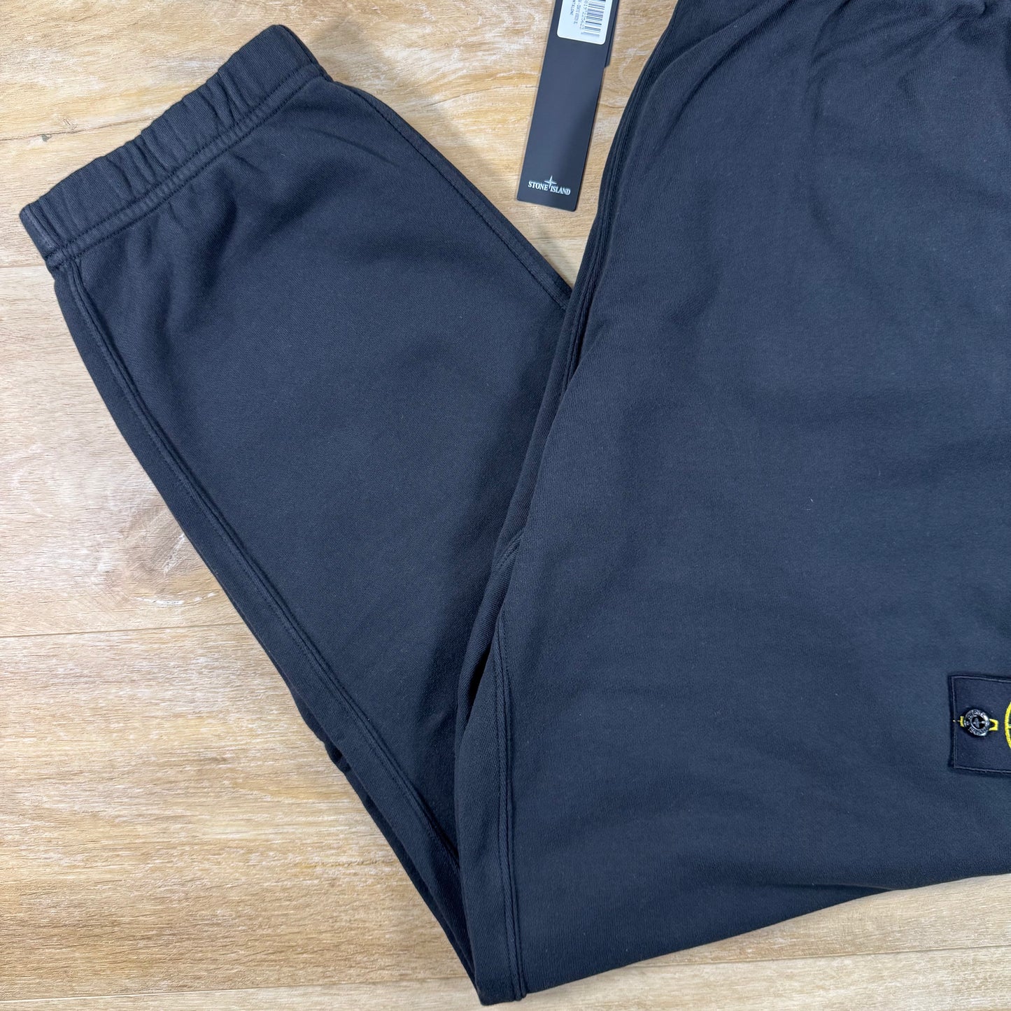 Stone Island Loose Fit Fleece Sweatpants in Black