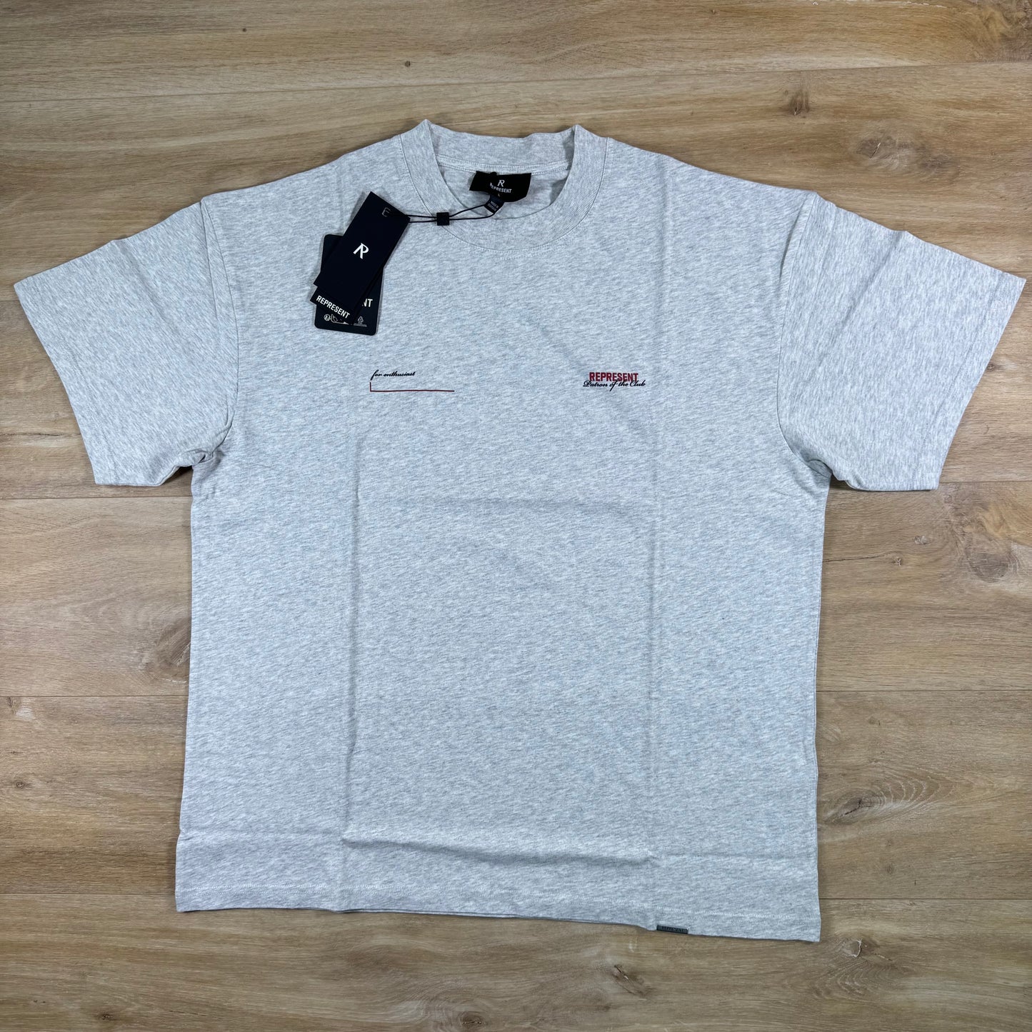 Represent Patron of the Club T-Shirt in Cream Marl