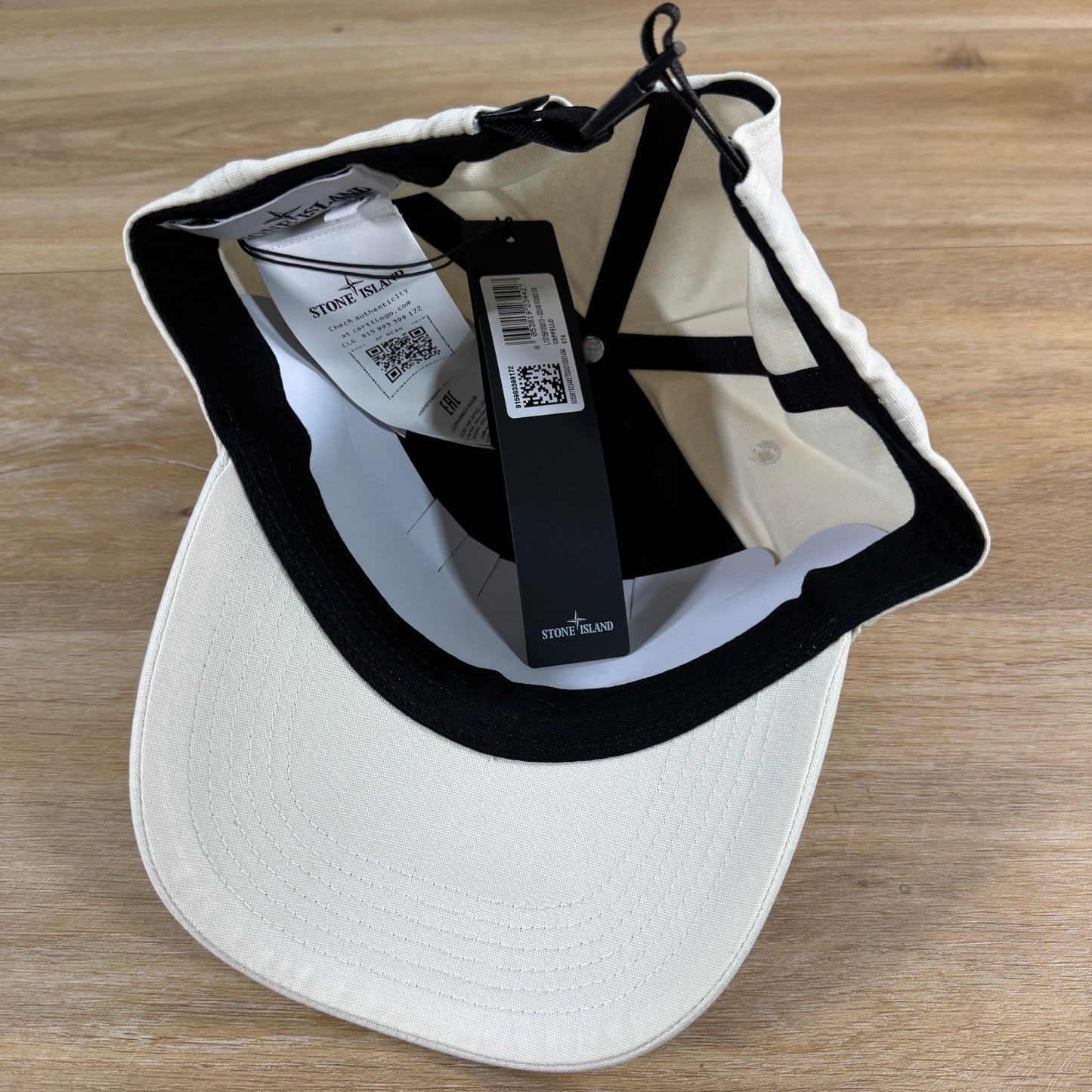 Stone Island Cotton Reps Baseball Cap in Ivory