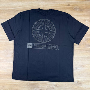 Stone Island 'Industrial' Print T-Shirt in Black