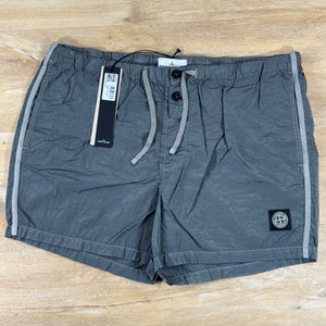 Stone Island Nylon Metal Slim-Fit Swim Shorts in Cement