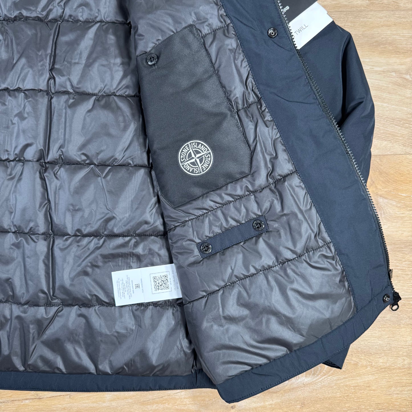Stone Island Micro Twill Padded Jacket in Navy