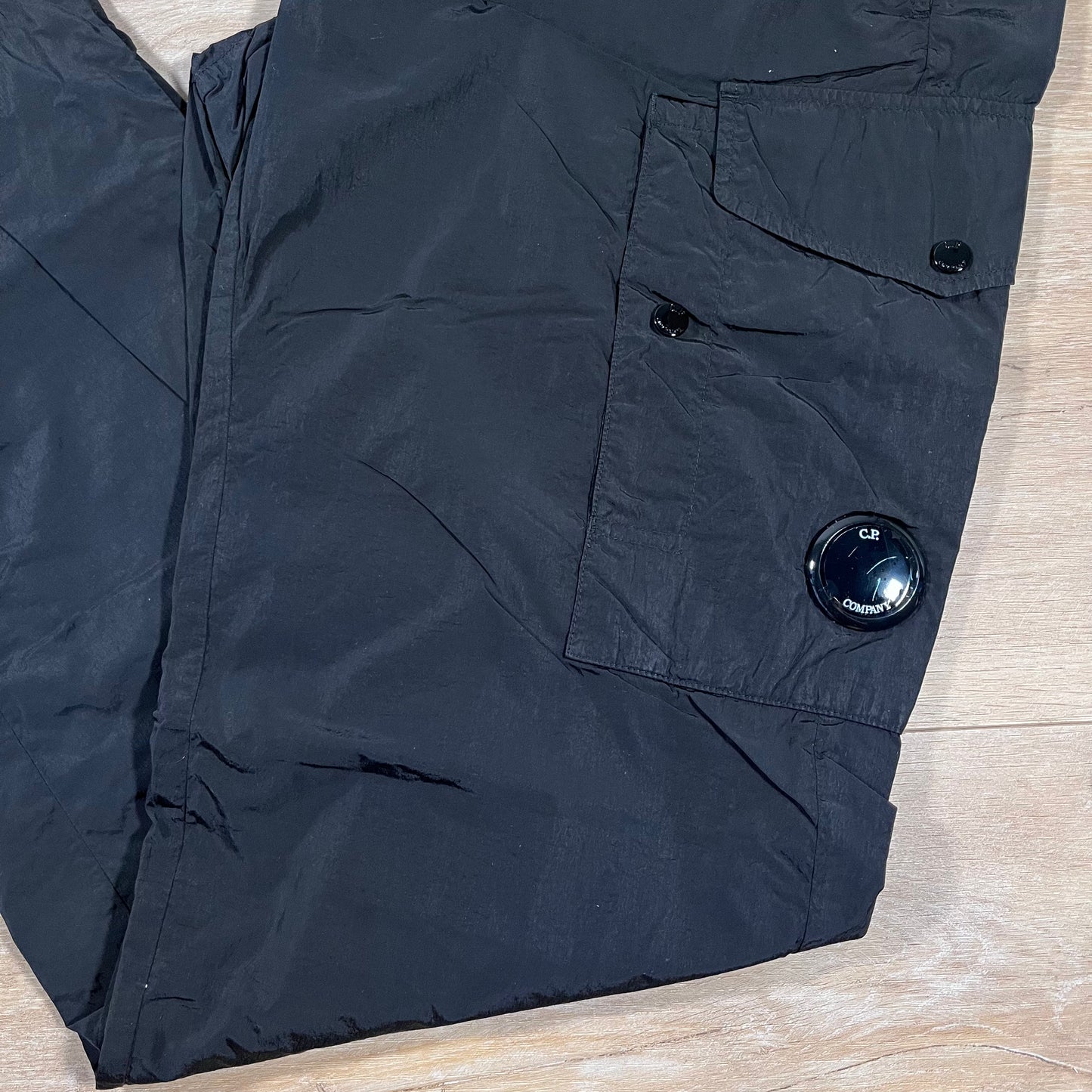 C.P. Company Chrome-R Lens Cargo Pants in Black