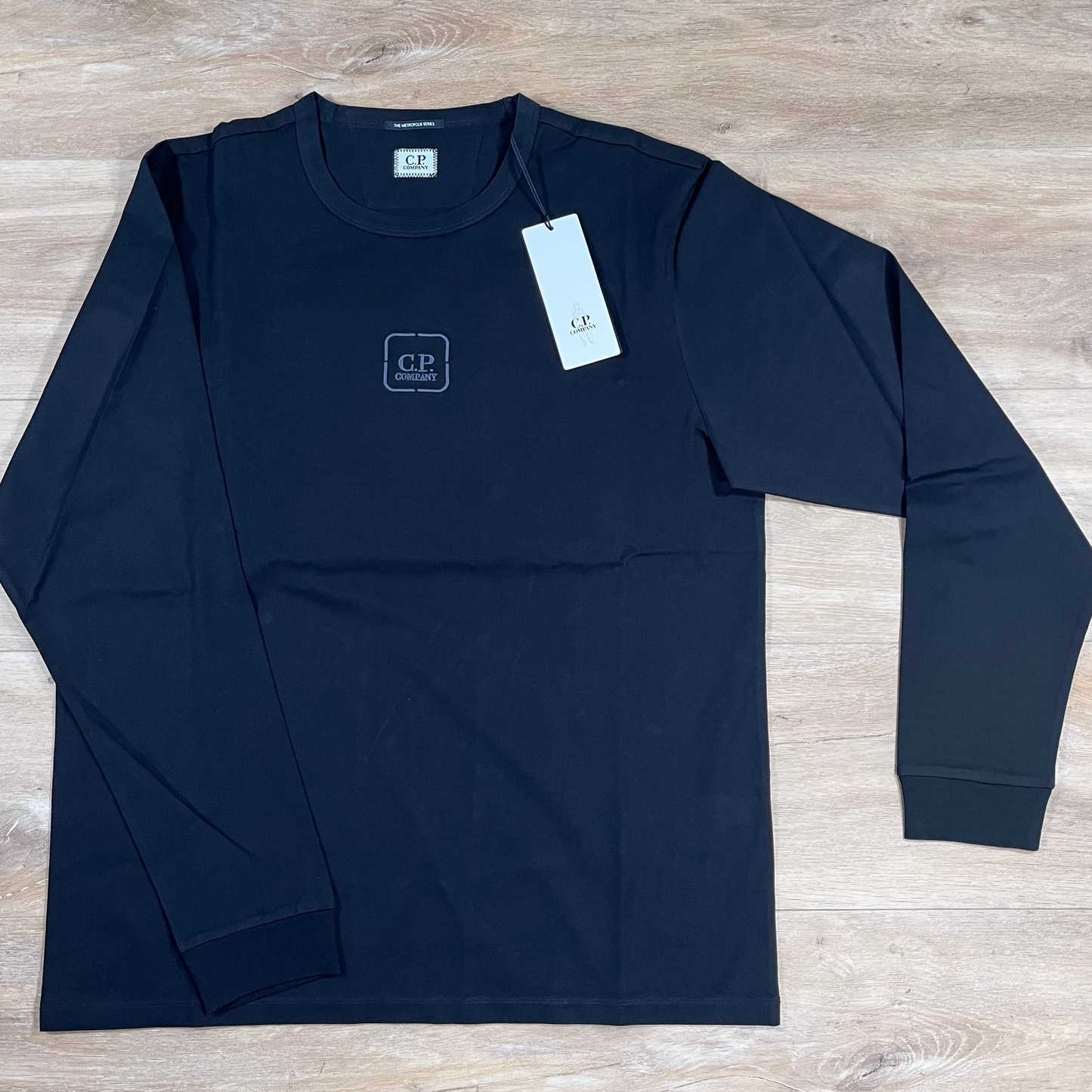 C.P. Company Metropolis Long Sleeved T-Shirt in Black
