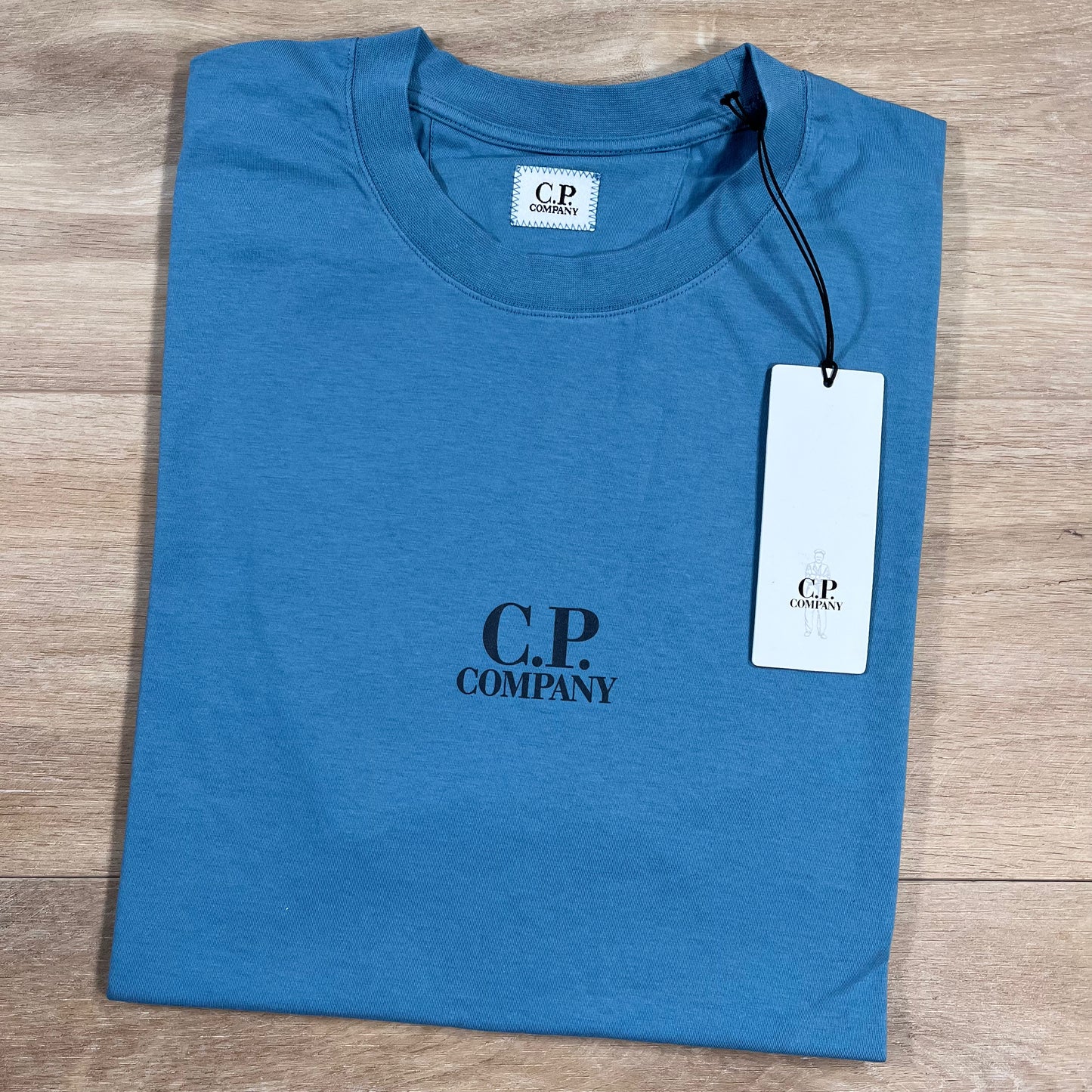 C.P. Company 30/1 Jersey British Sailor T-Shirt in Aegean Blue
