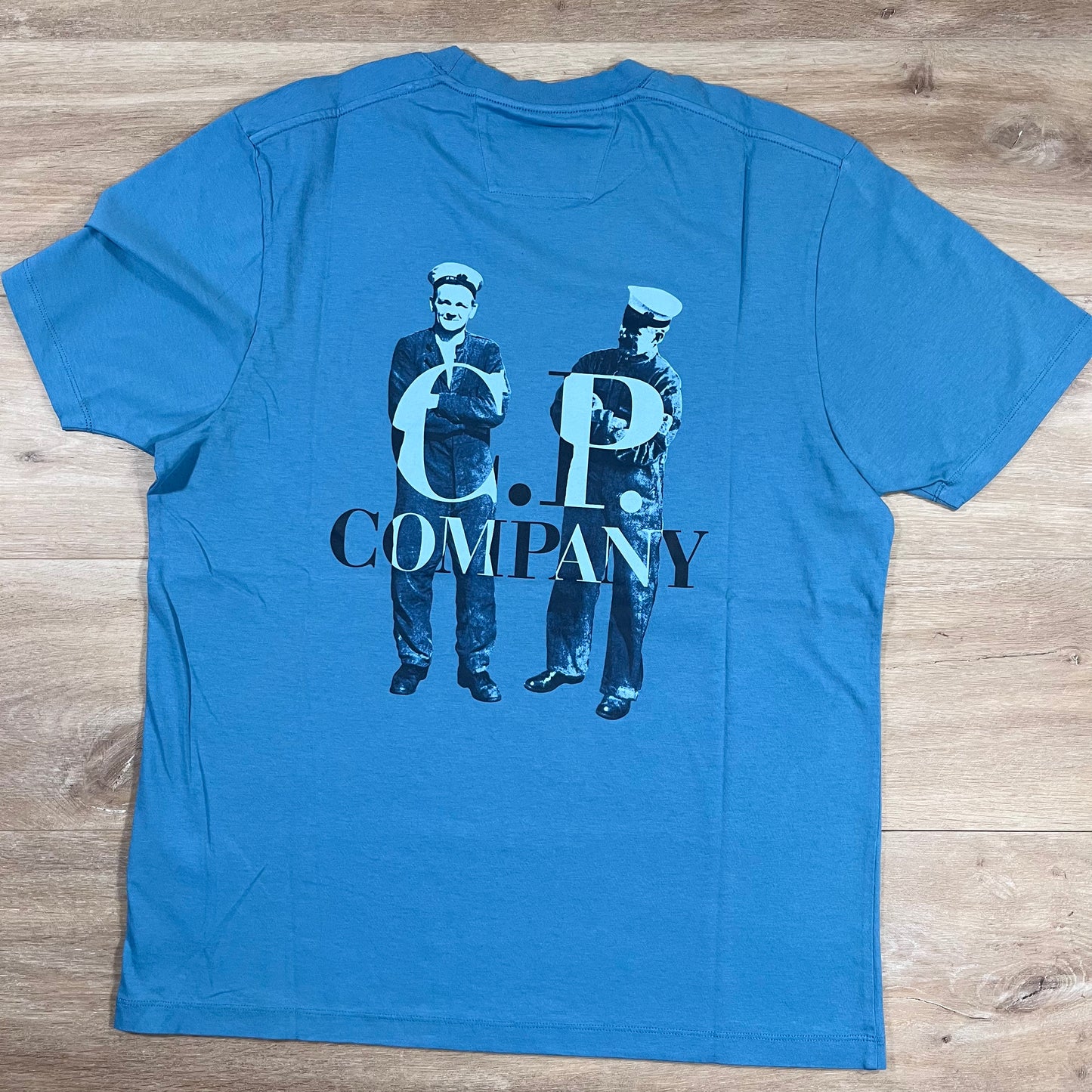 C.P. Company 30/1 Jersey British Sailor T-Shirt in Aegean Blue