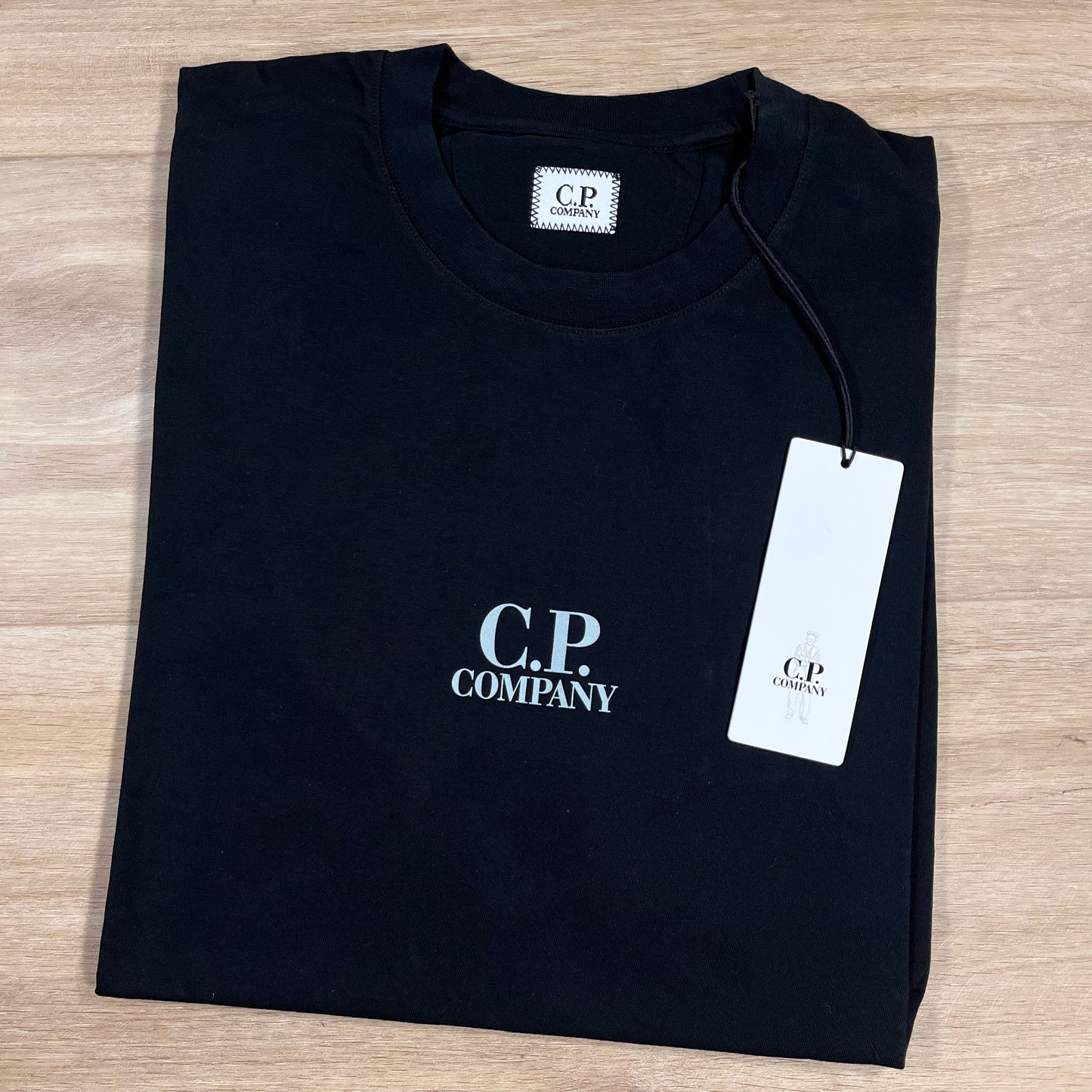 C.P. Company 30/1 Jersey British Sailor T-Shirt in Black