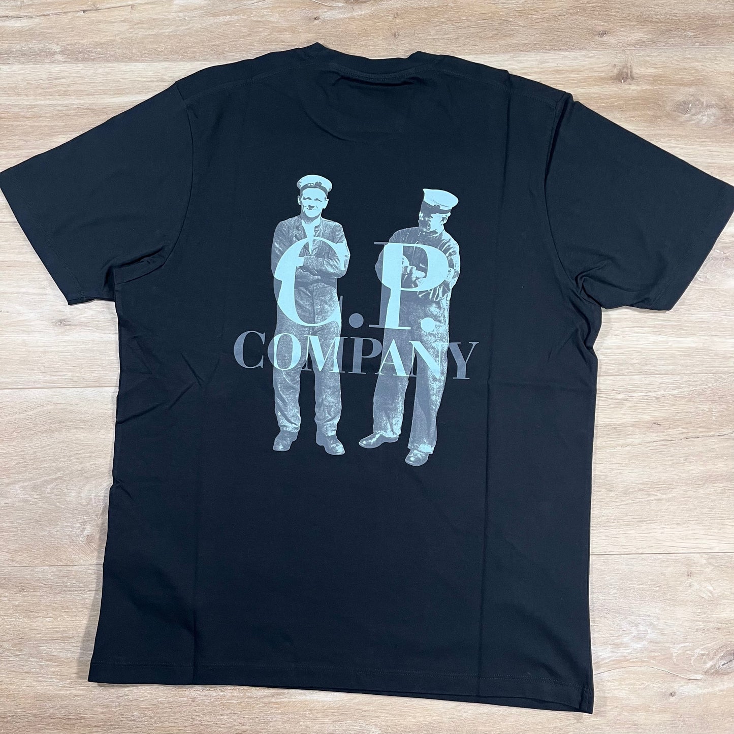 C.P. Company 30/1 Jersey British Sailor T-Shirt in Black