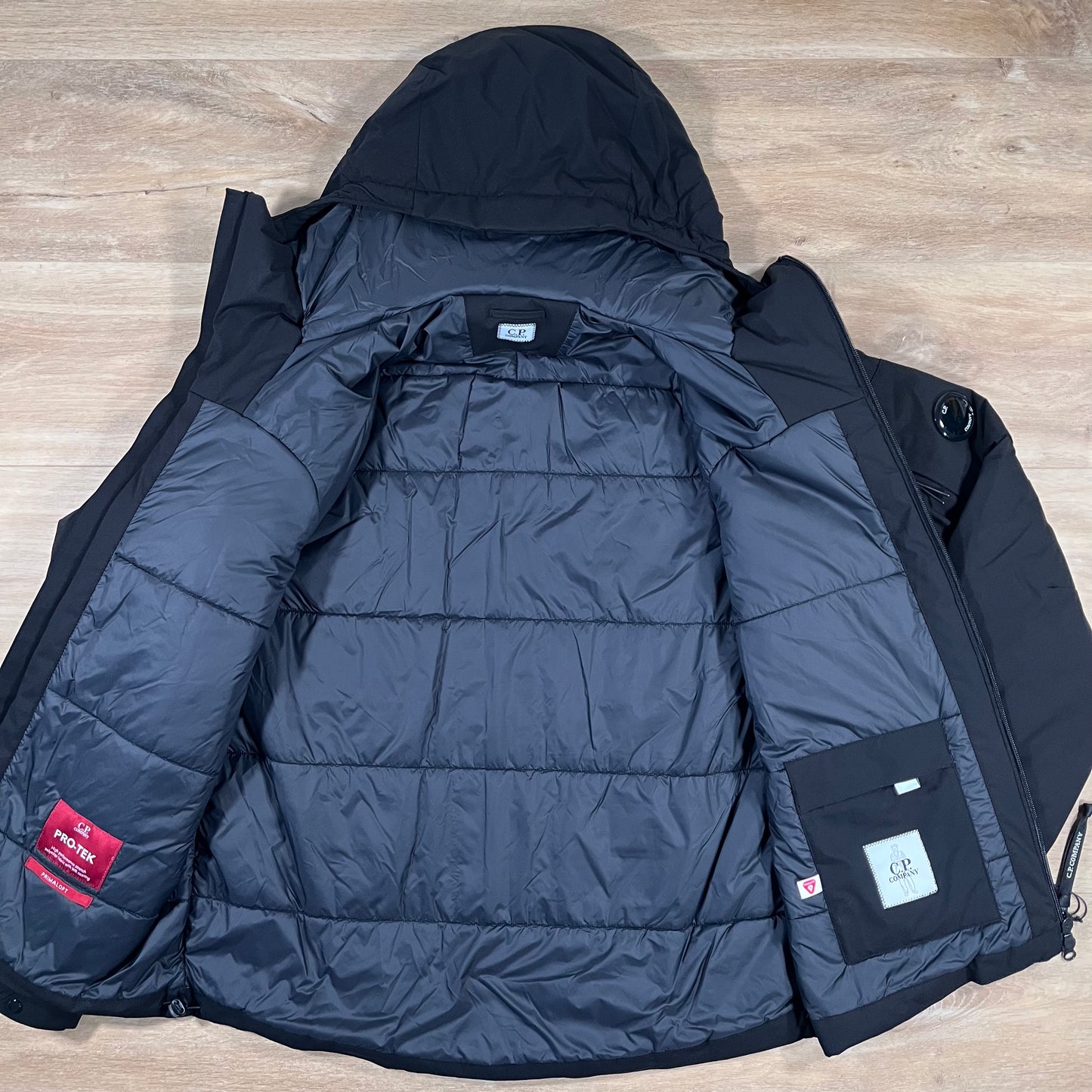 C.P. Company Pro-Tek Padded Lens Jacket in Black