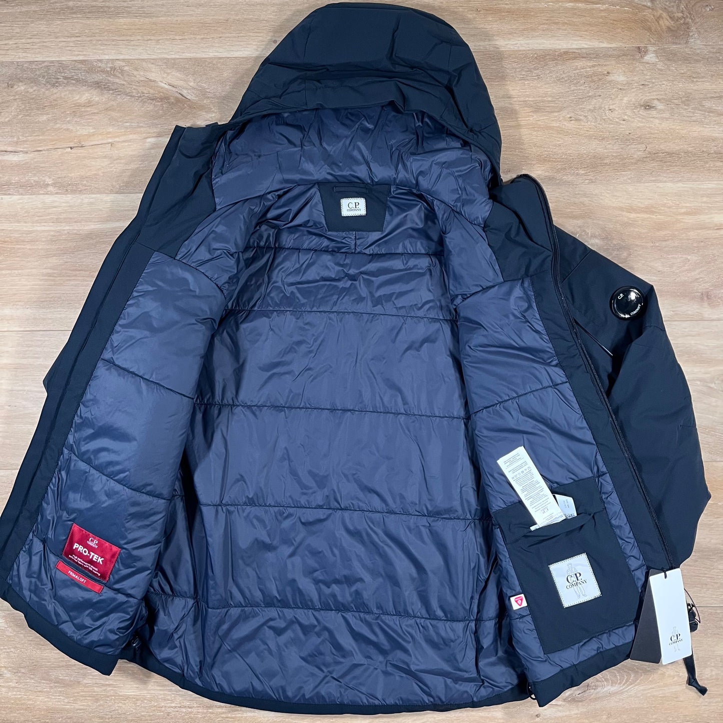 C.P. Company Pro-Tek Padded Lens Jacket in Navy