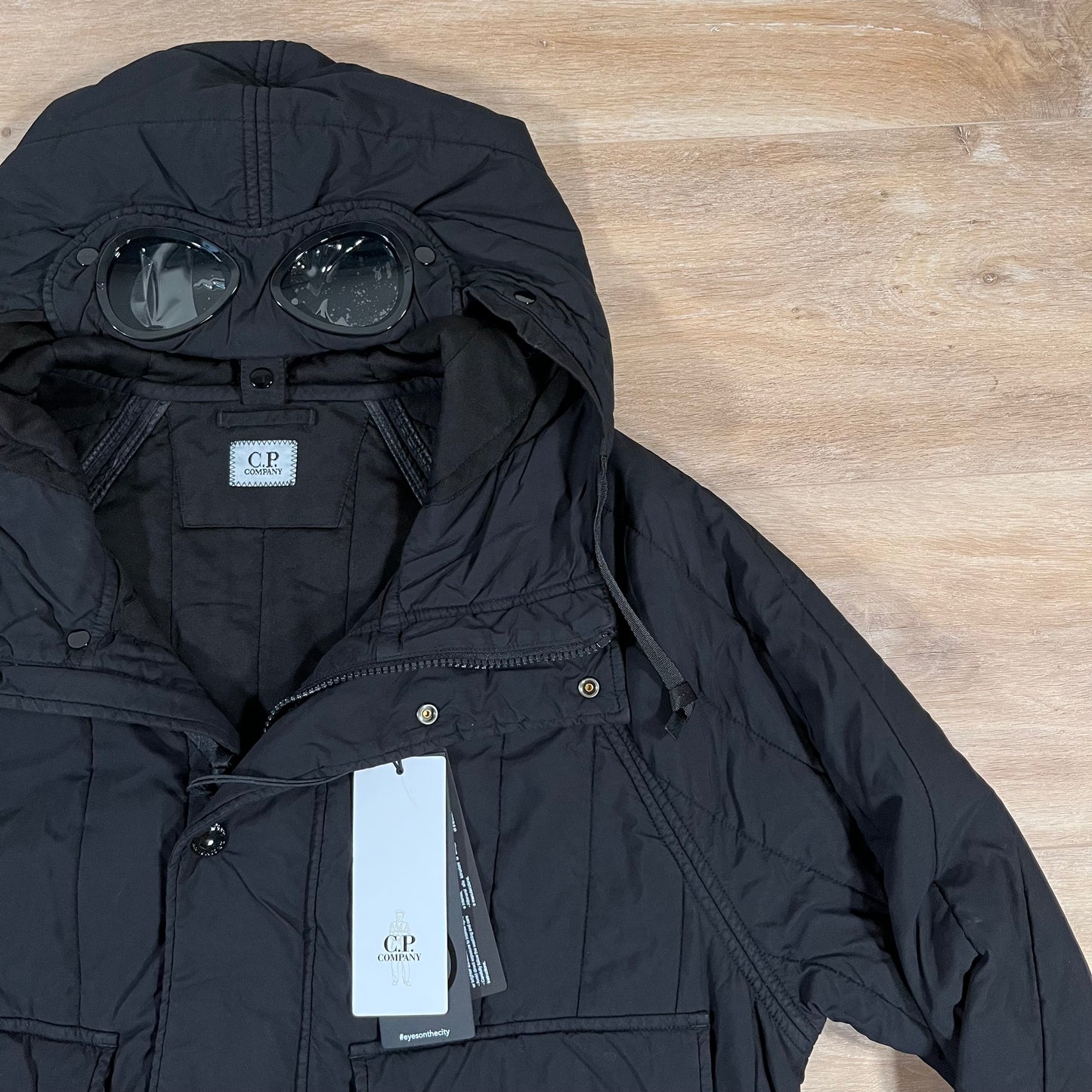 C.P. Company GD Liner Goggle Jacket in Black