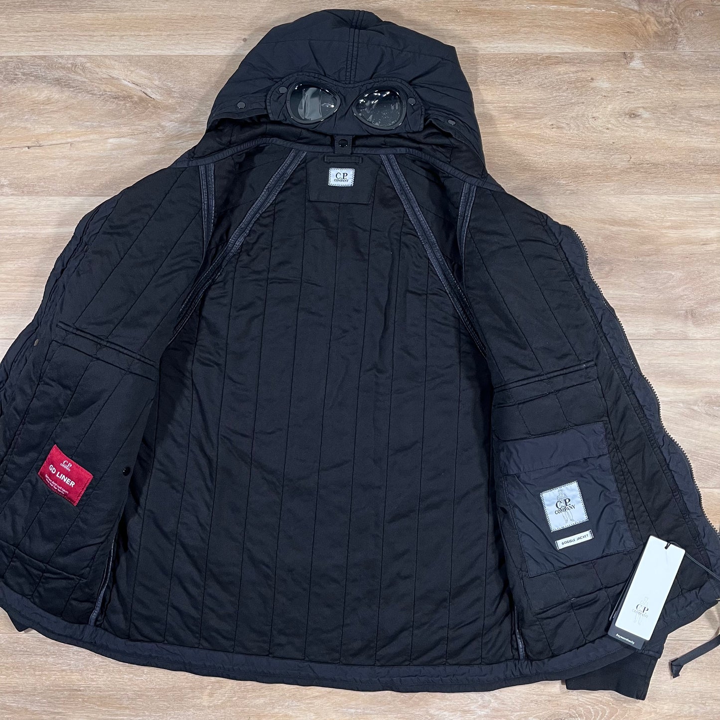 C.P. Company GD Liner Goggle Jacket in Black
