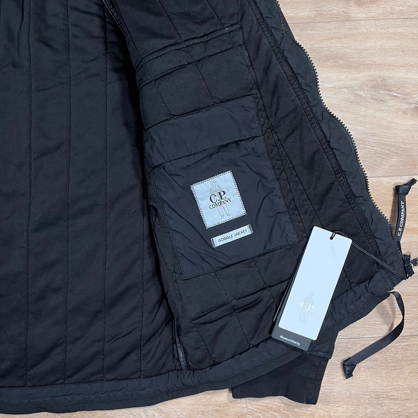 C.P. Company GD Liner Goggle Jacket in Black