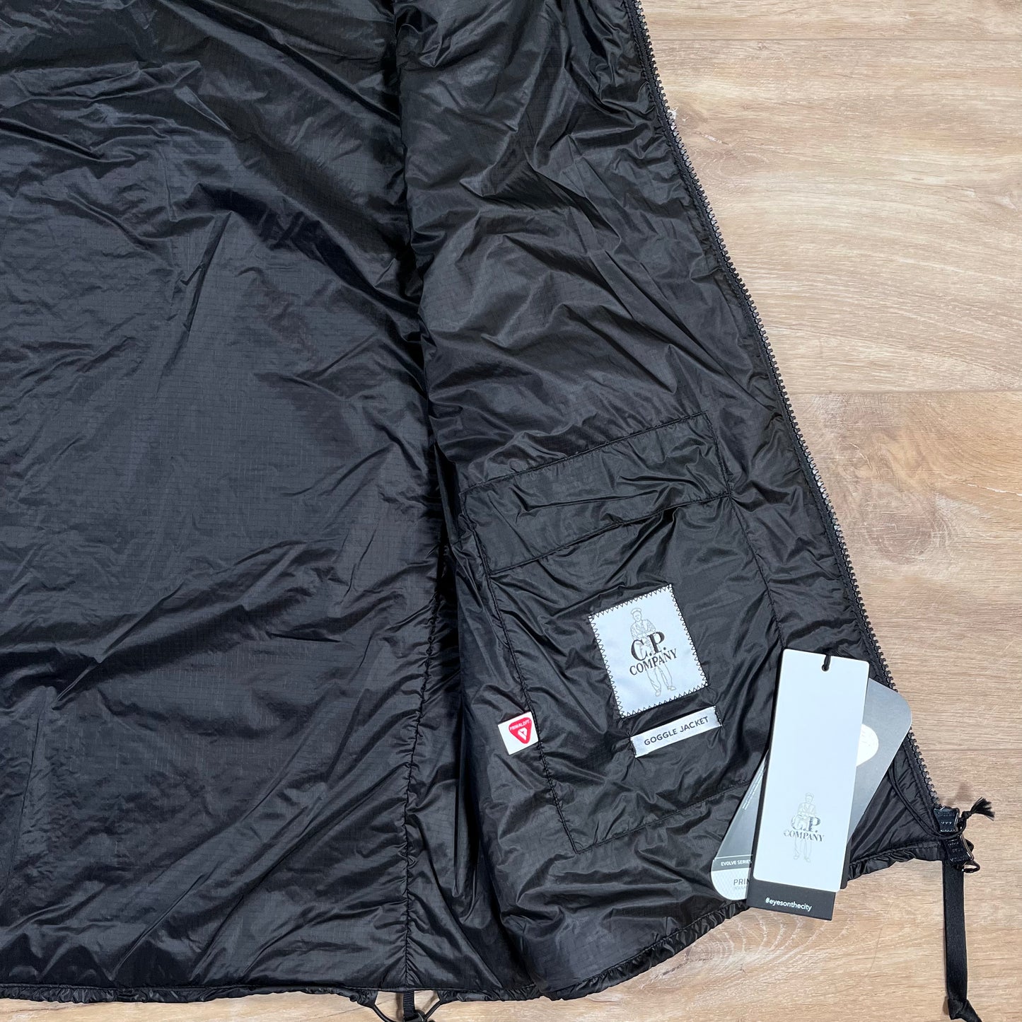 C.P. Company Nada Shell Goggle Padded Gilet in Black