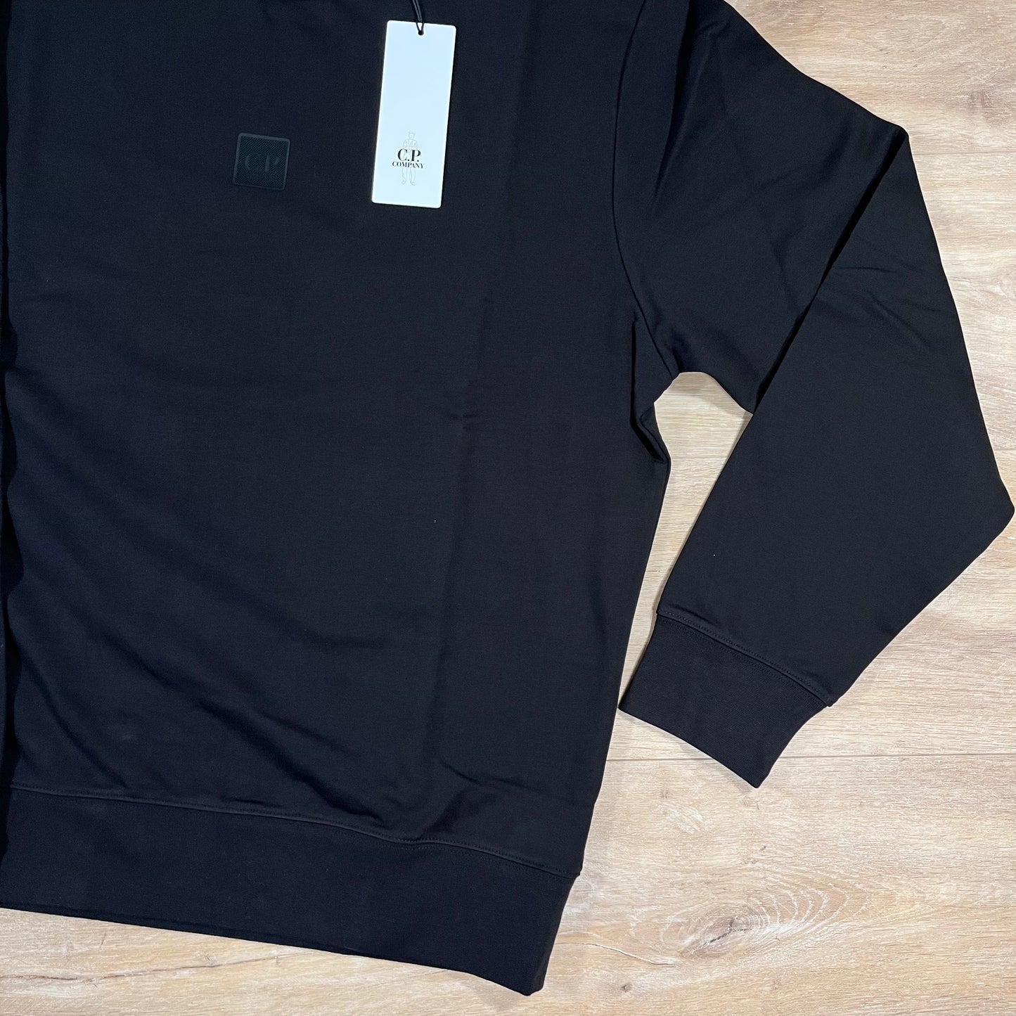 C.P. Company Metropolis Crewneck Fleece Sweatshirt in Black