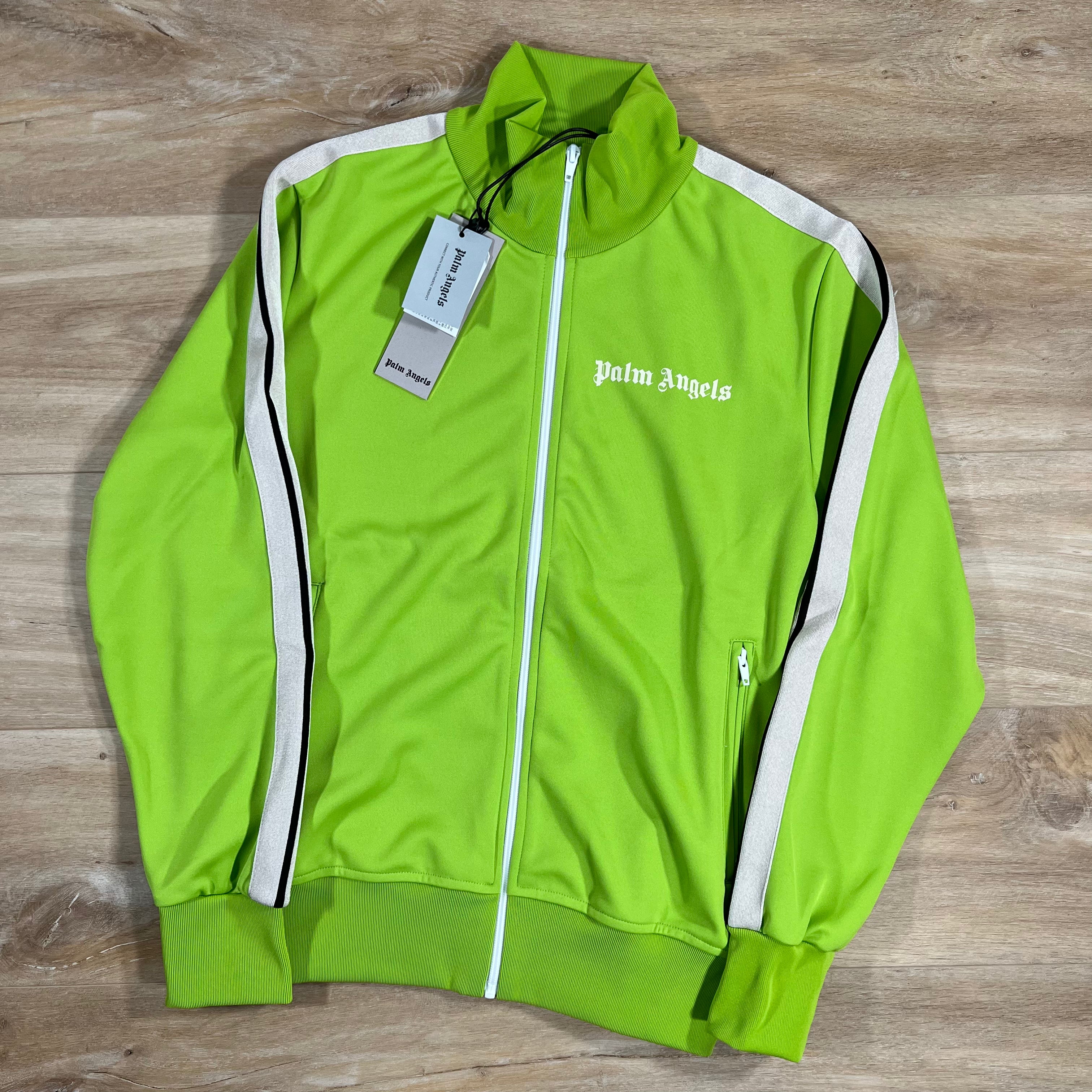 Lime green track jacket outlet