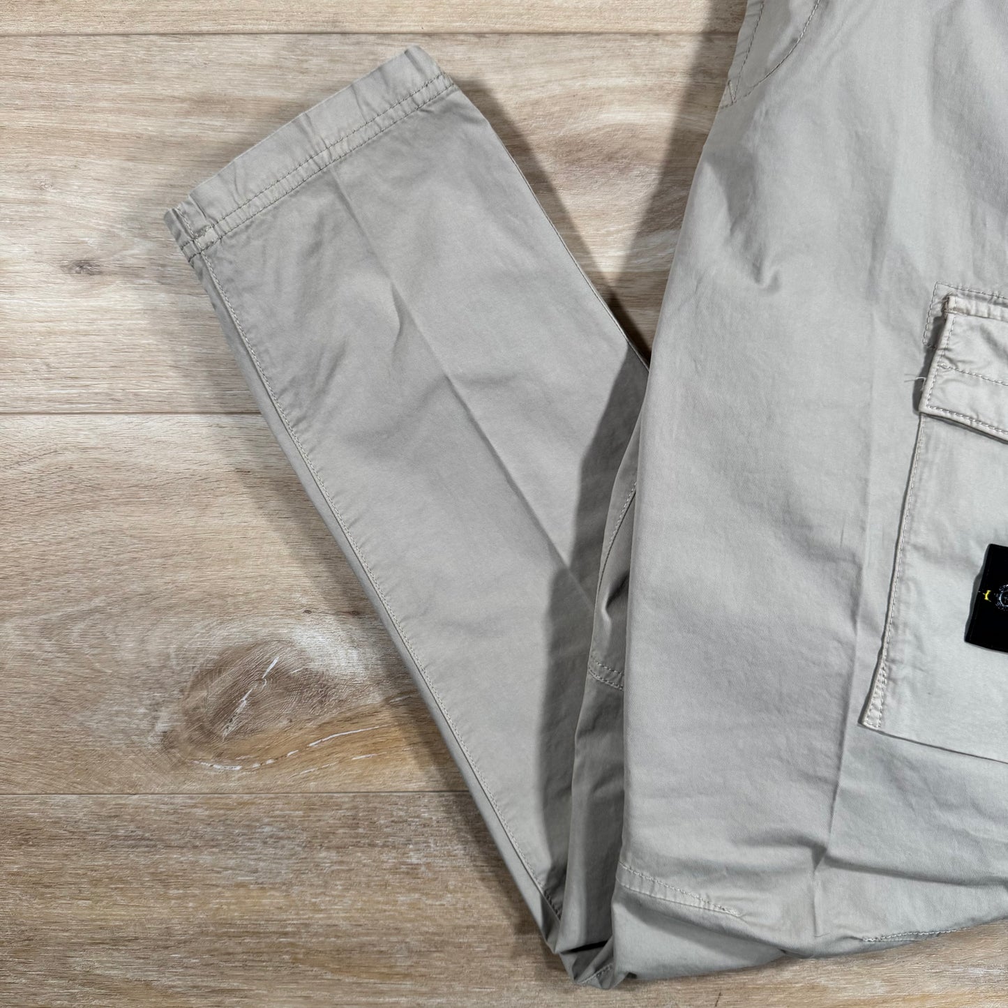 Stone Island Supima Twill Stretch-TC Cargo Trousers in Desert