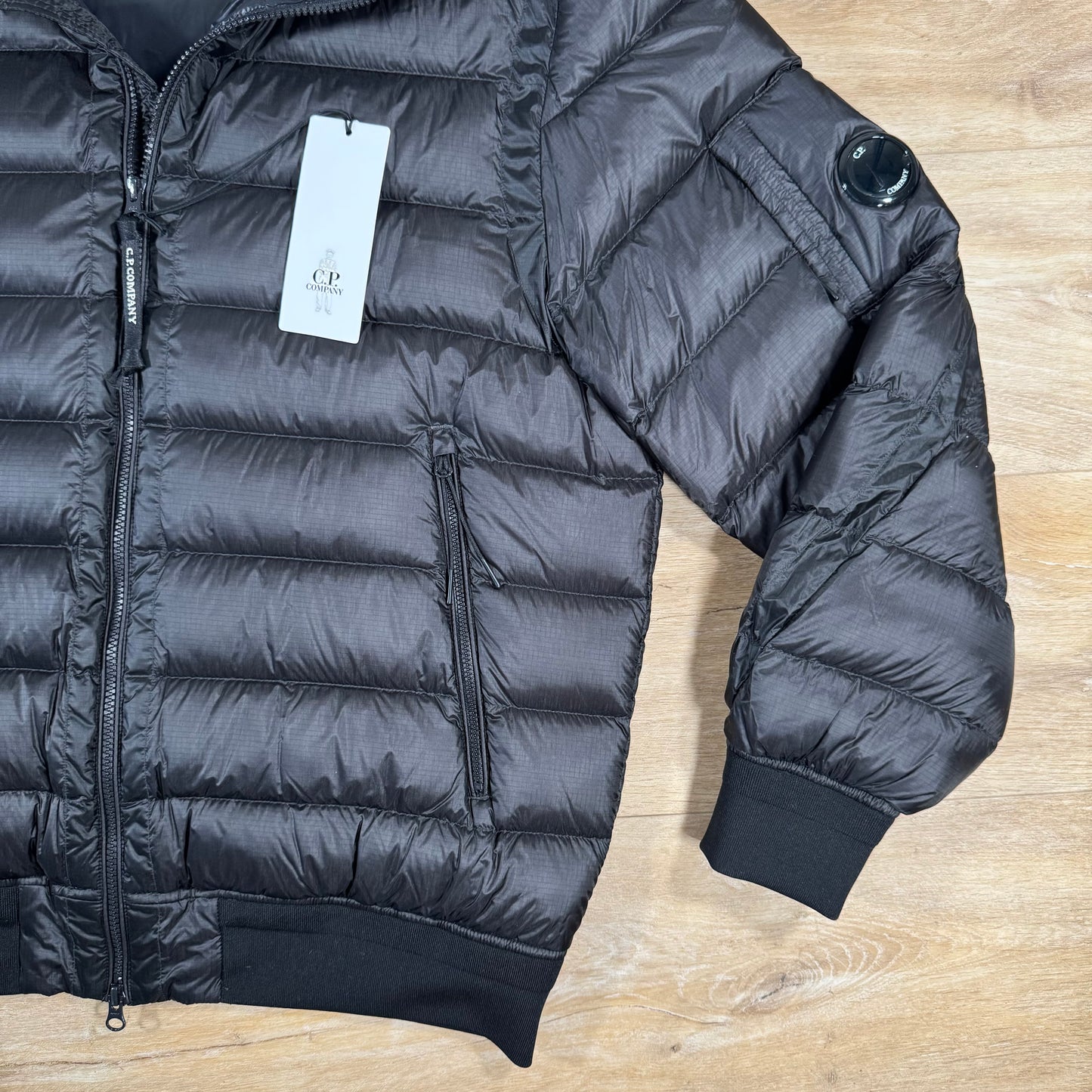 C.P. Company D.D. Shell Lens Down Jacket in Black