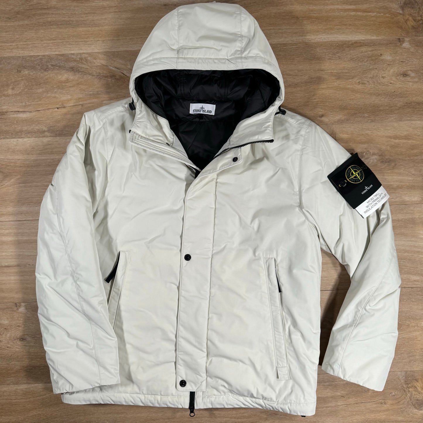 Stone Island Polyester Micro Twill Jacket in Plaster