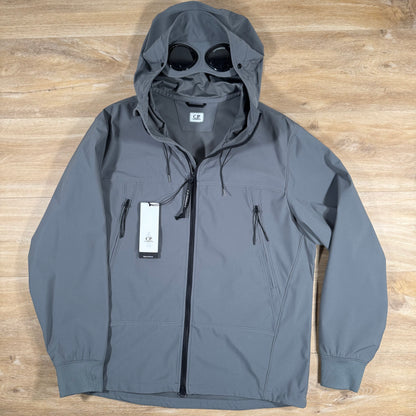 C.P. Company Shell-R Goggle Jacket in Smoked Pearl - Grey