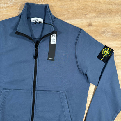 Stone Island Full-Zip Sweatshirt in Avio Blue