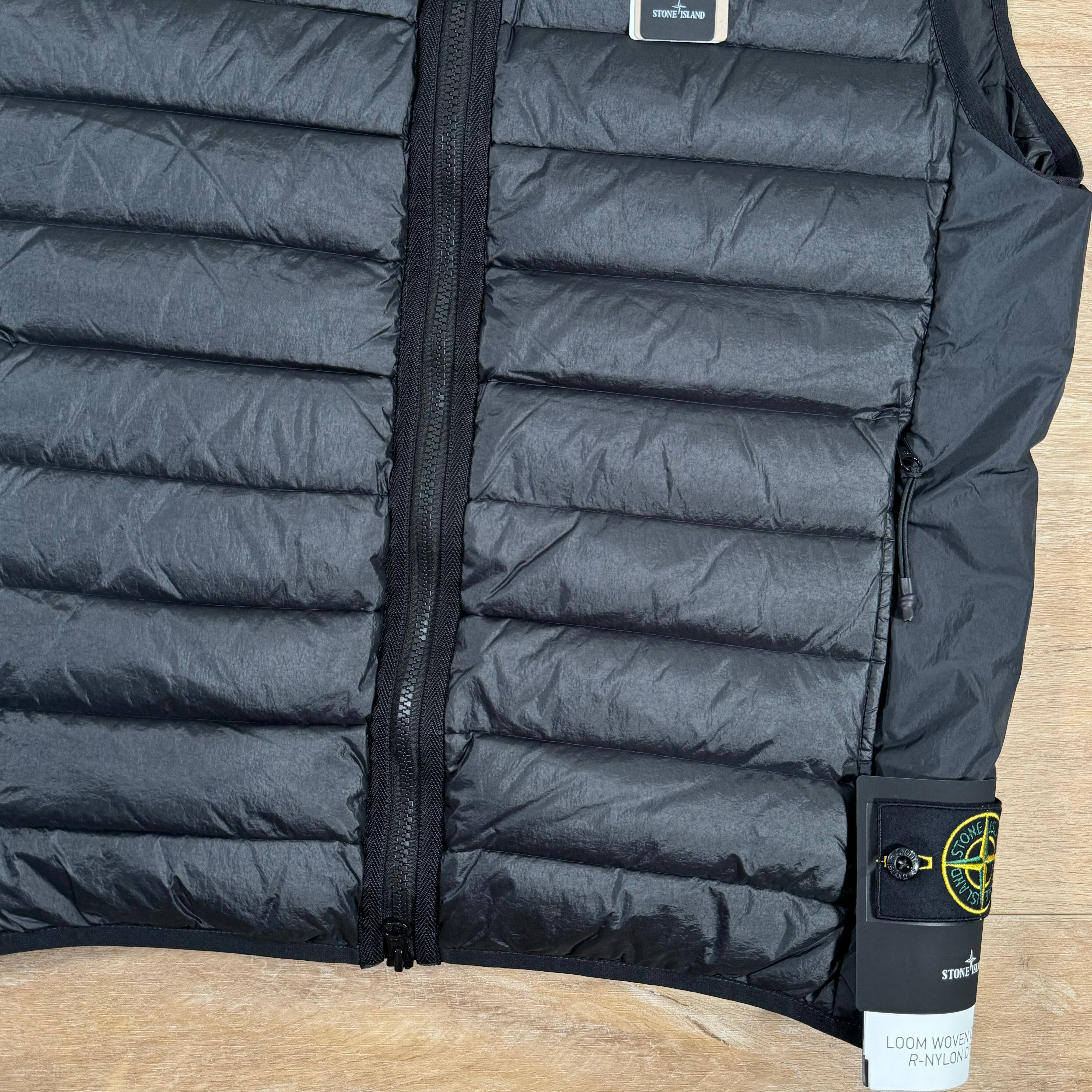 Stone Island Nylon Down TC Light Vest in Black