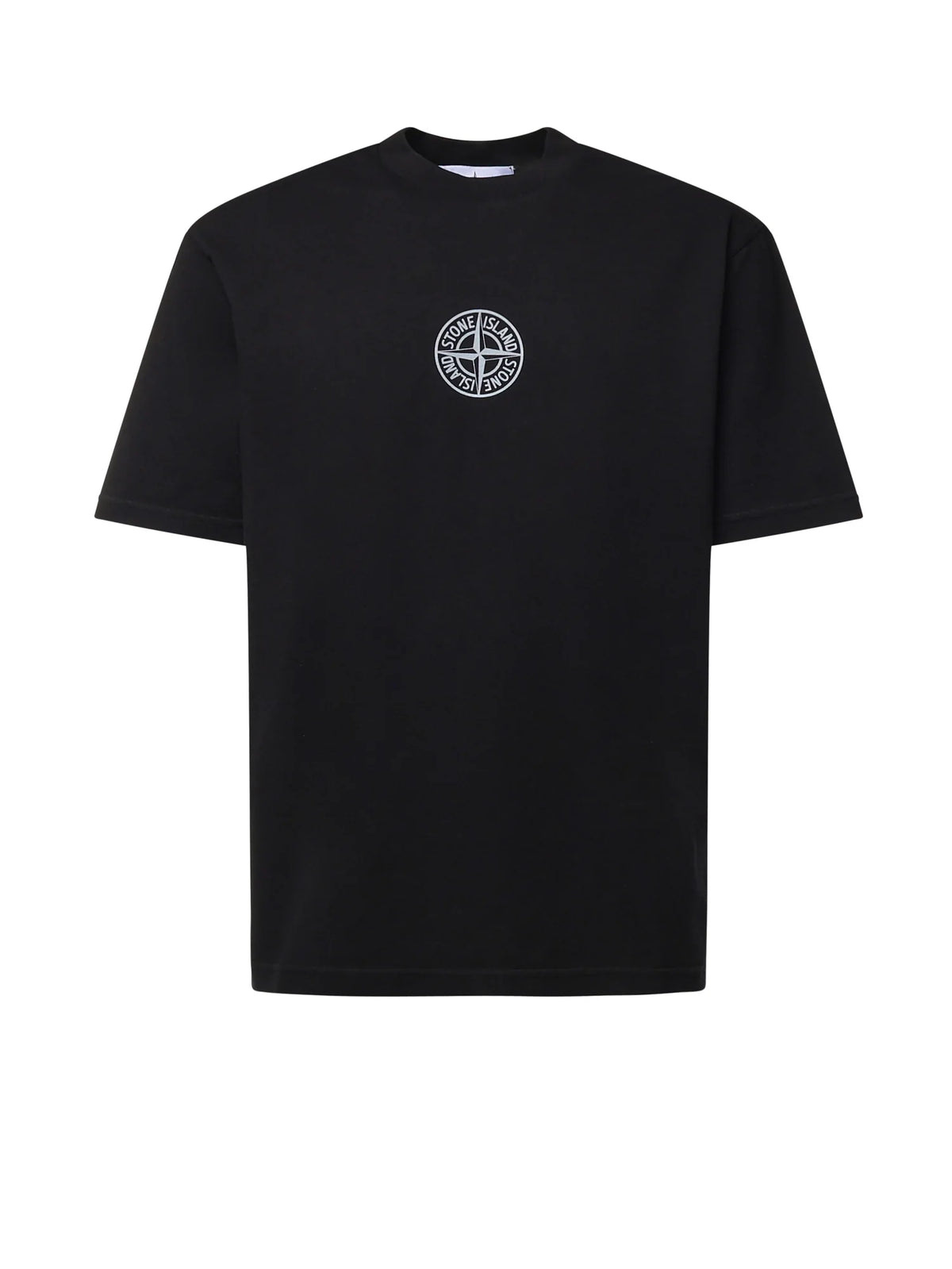 Stone Island 'Low Infos' Print T-Shirt in Black