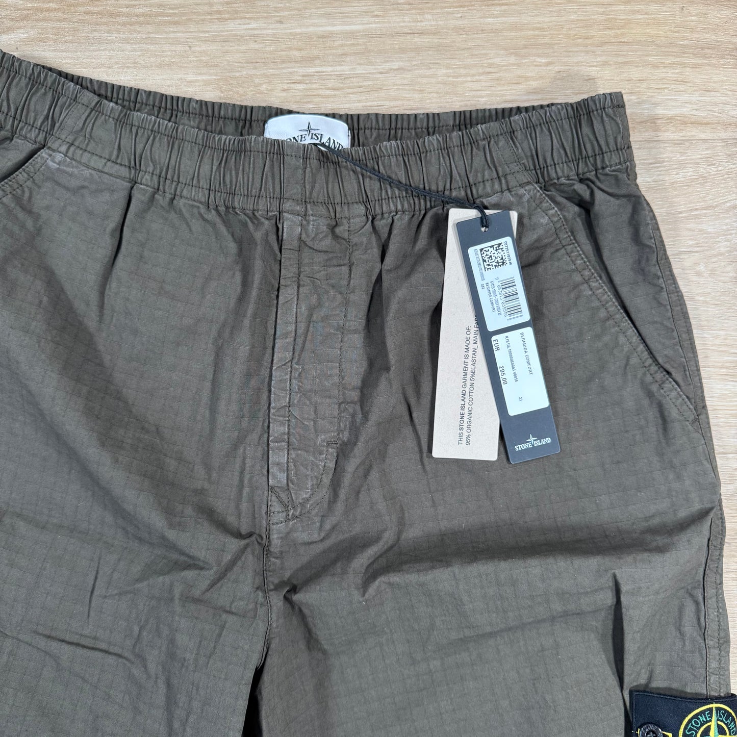 Stone Island Mil-Spec Stretch Ripstop-TC Bermuda Shorts in Military Green