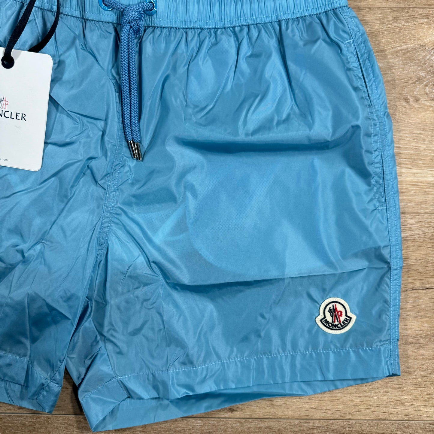 Moncler Swim Shorts in Sky Blue