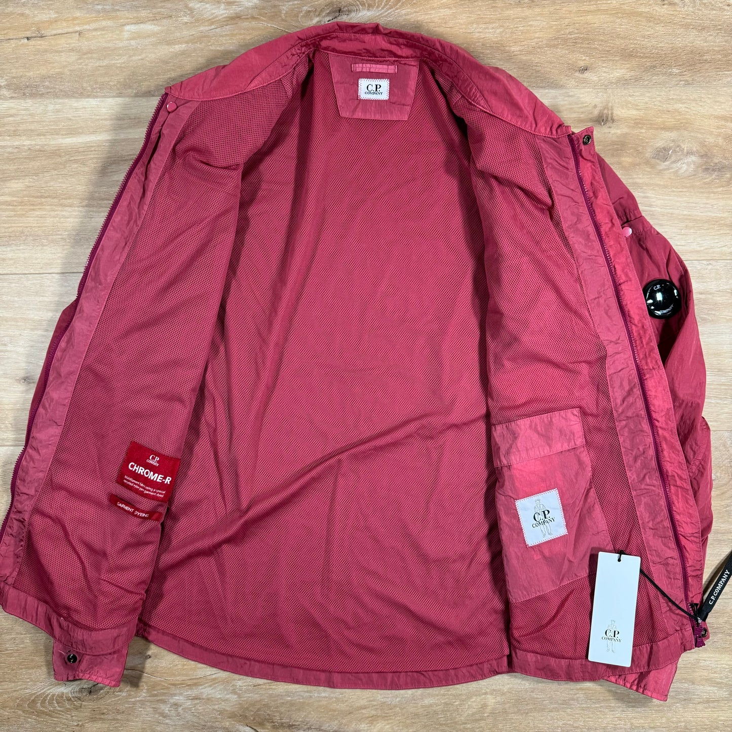 C.P. Company Chrome Lens Overshirt in Red Bud