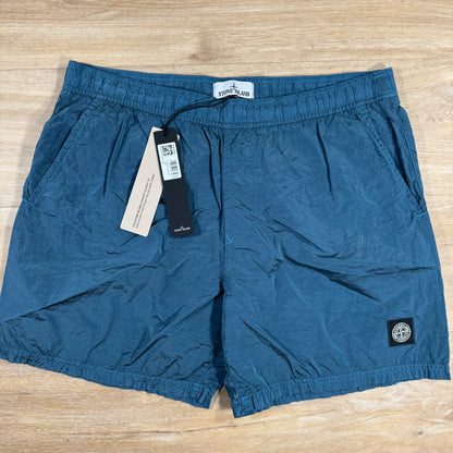 Stone Island Nylon Metal Swim Shorts in Steel Blue