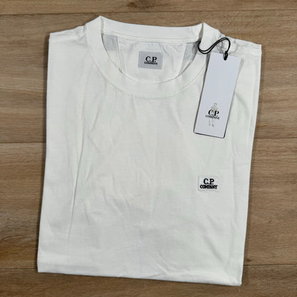 C.P. Company Embroidered Logo T-Shirt in White