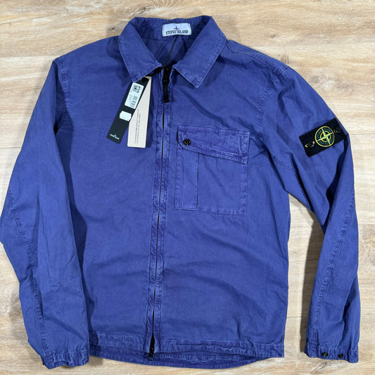 Stone Island Old Treatment Overshirt in Lavender