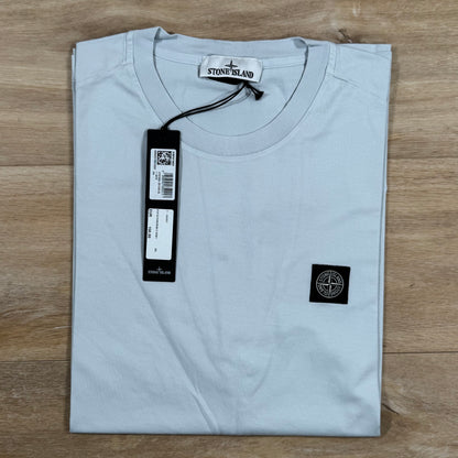 Stone Island Patch Logo T-Shirt in Sky Blue