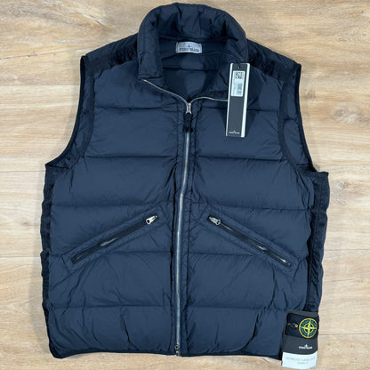 Stone Island Seamless Tunnel Nylon Down-TC Gilet in Navy