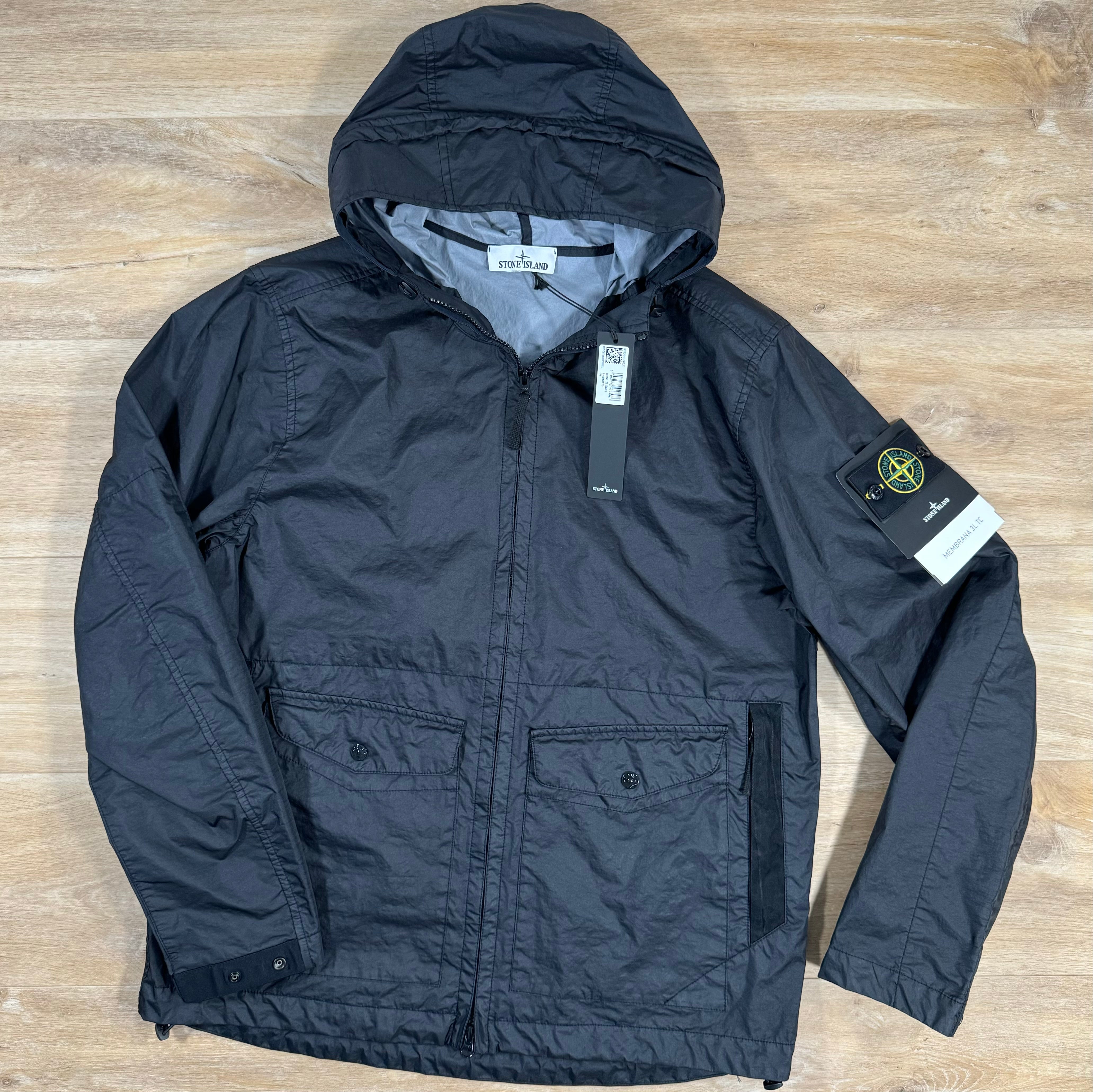 Stone Island Membrana 3L TC Jacket in Navy