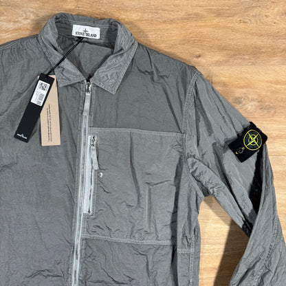 Stone Island Nylon Metal Overshirt in Pearl Grey